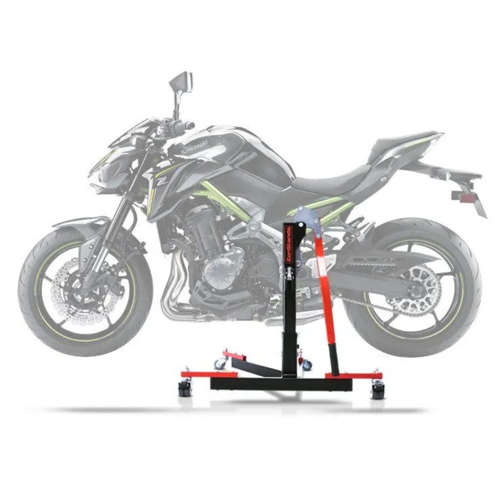 ConStands Motorradheber CS Power Evo-Zentralständer für Kawasaki Z 900 17-25 Rot