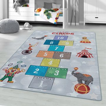 Kinderteppich Teppich für den Flur oder Küche Himmel und Hölle, Stilvoll Günstig, Läufer, Höhe: 7 mm