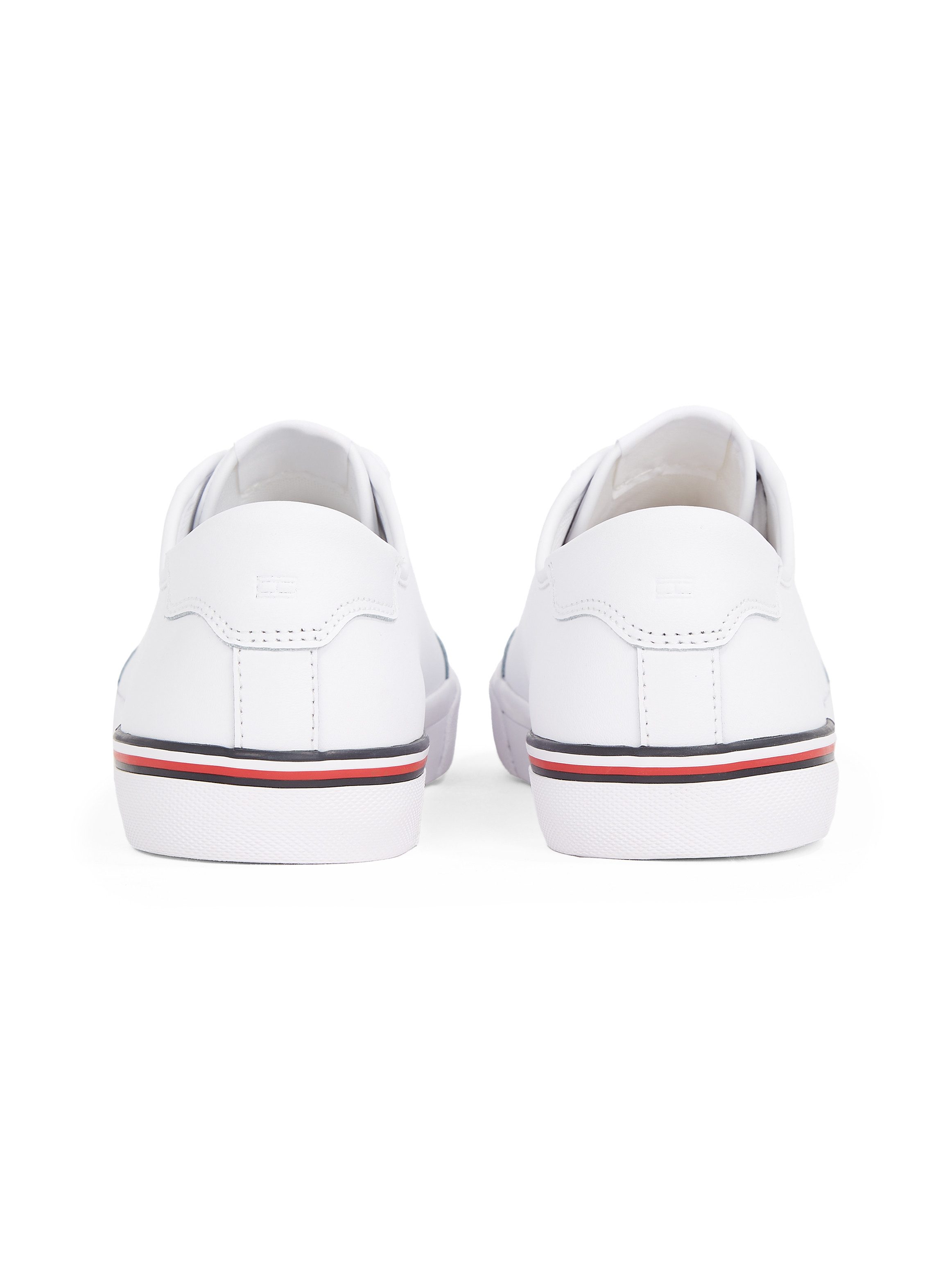 Tommy Hilfiger CORE CORPORATE VULC LEATHER Sneaker, Freizeitschuh, Halbschuh, Schnürer mit Logoschriftzug
