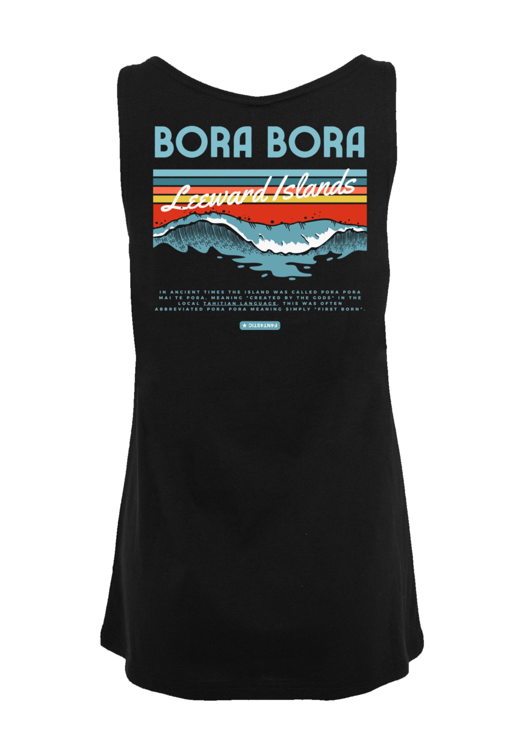 F4NT4STIC T-Shirt PLUS SIZE Bora Bora Leewards Island Print, Doppelt  genähter Saum, lang und weit geschnitten