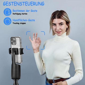 Gontence Gimbal Smartphone, Selfie-Stange, Bluetooth Selfie Stock Stativ Gimbal (Bluetooth-Fernbedienung, Teleskop-Selfie-Stick, Stand-Stativ)
