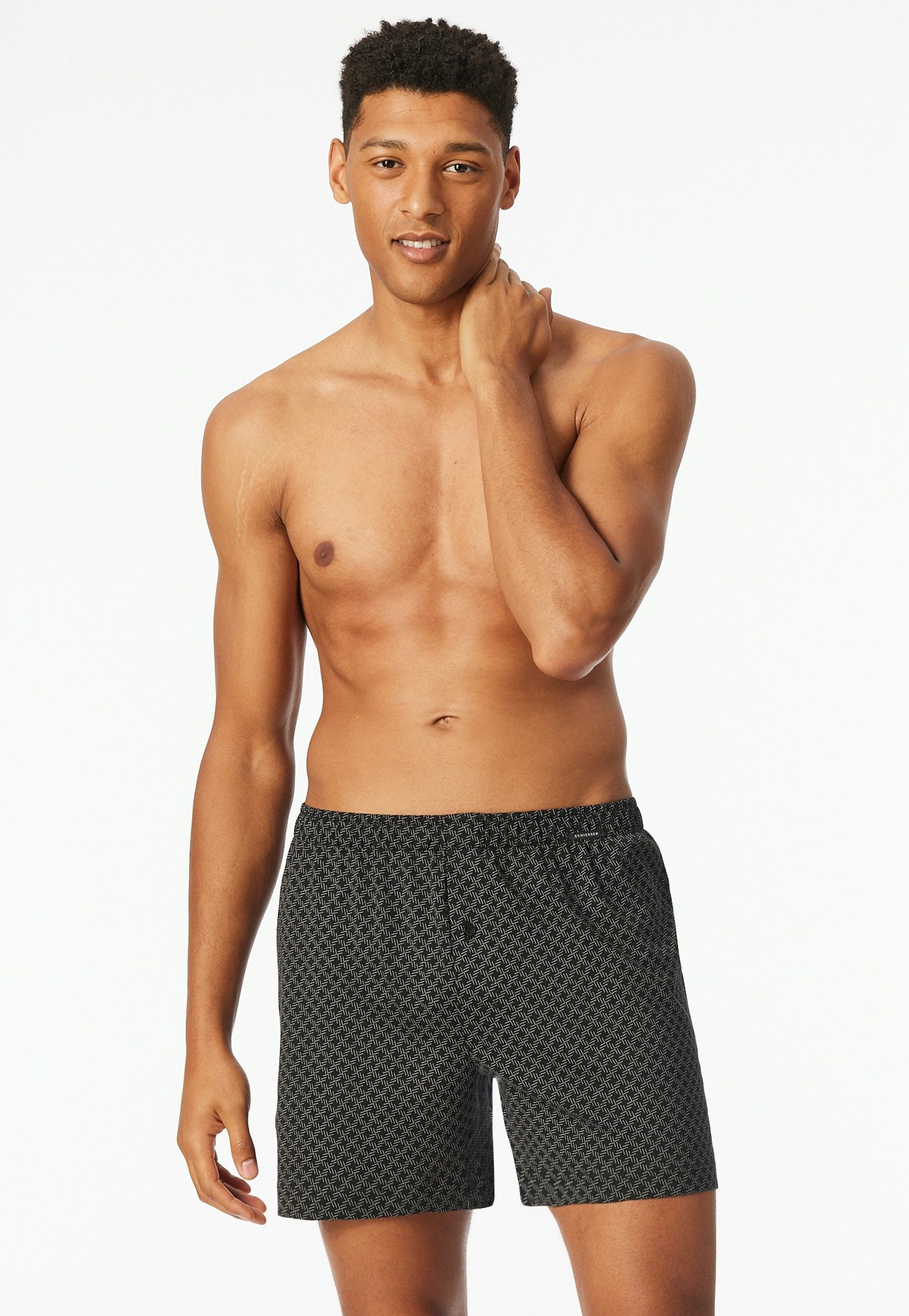Schiesser Boxershorts mit Knopf (Doppelpack) 100% natürliche Baumwoll-Quali günstig online kaufen