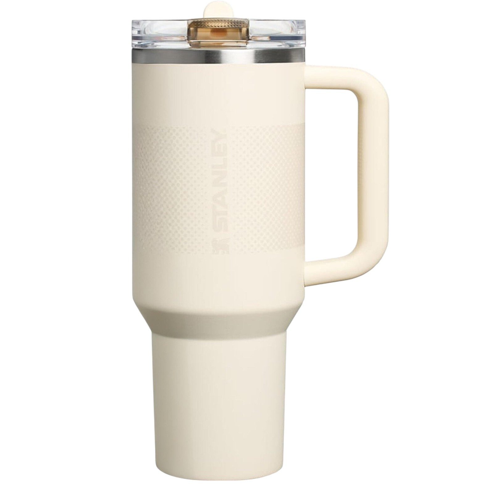 Stanley 1913 Thermoflasche Quencher® ProTour Flip Trinkbecher mit Strohhalm, 1,18 l Creme