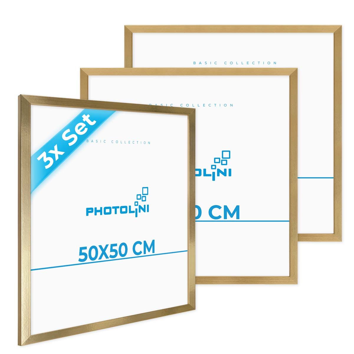PHOTOLINI Bilderrahmen Bilderrahmen 3er Set 50x50 günstig online kaufen
