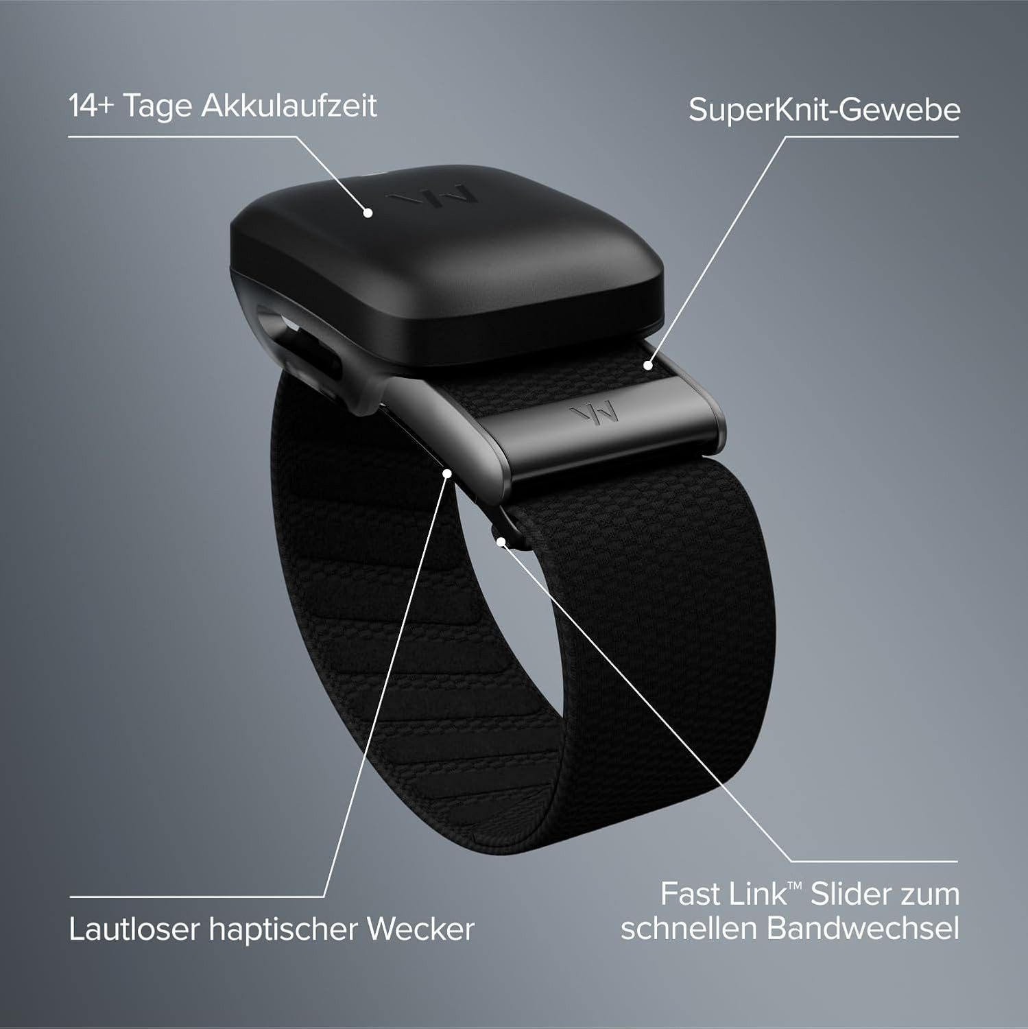 WHOOP Fitness-Tracker 5.0/MG Aktivitätstracker – inkl. 12 monatige Mitgliedschaft (mit Schlaf-, Erholungs- und Stressanalyse, personalisiertes Coaching), 24/7 Gesundheits- und Fitness-Tracking PEAK