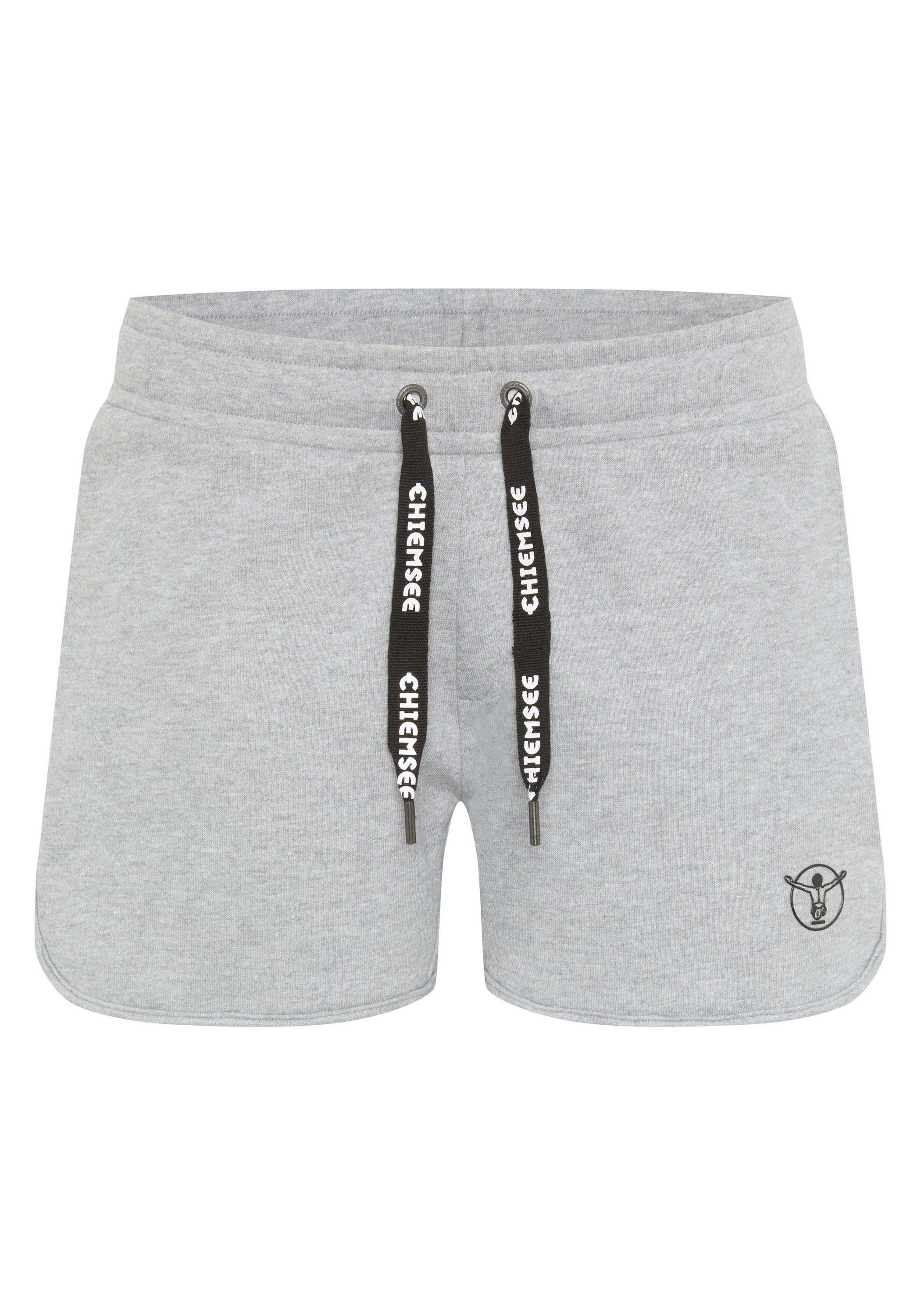 breitem Neutral 1 Melange Chiemsee Gray Sweat-Shorts Sweatshorts mit Bund