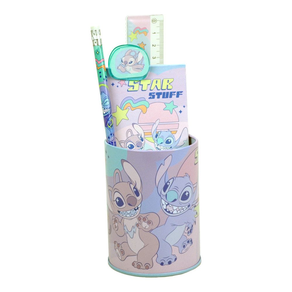 Giovas Organizer 6 tlg. Lilo & Stitch Stiftebox Stifteköcher Schreibtisch Stiftehalter, Organizer