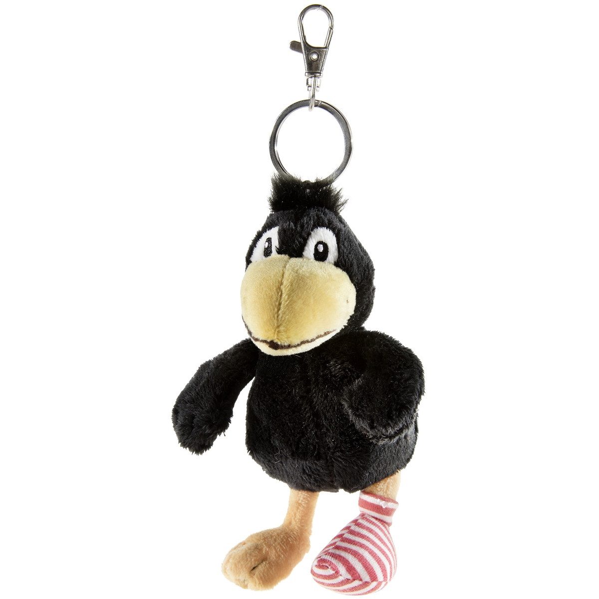 Heunec® Plüschanhänger Schlüsselanhänger Der kleine Rabe Socke schwarz 15cm