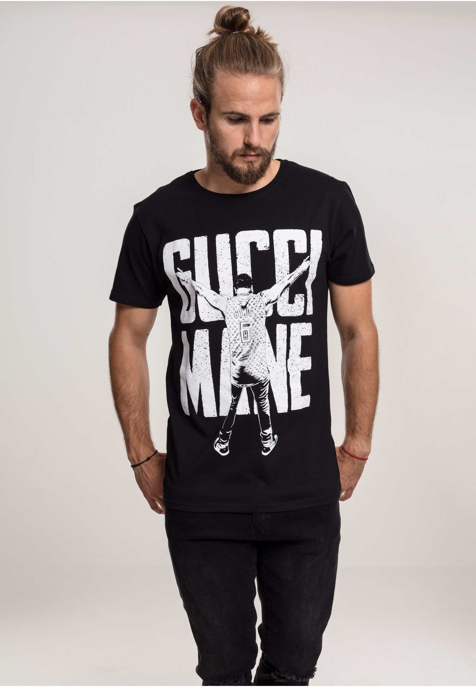 Merchcode Kurzarmshirt Merchcode Herren Gucci Mane Guwop Stance Tee (1-tlg)