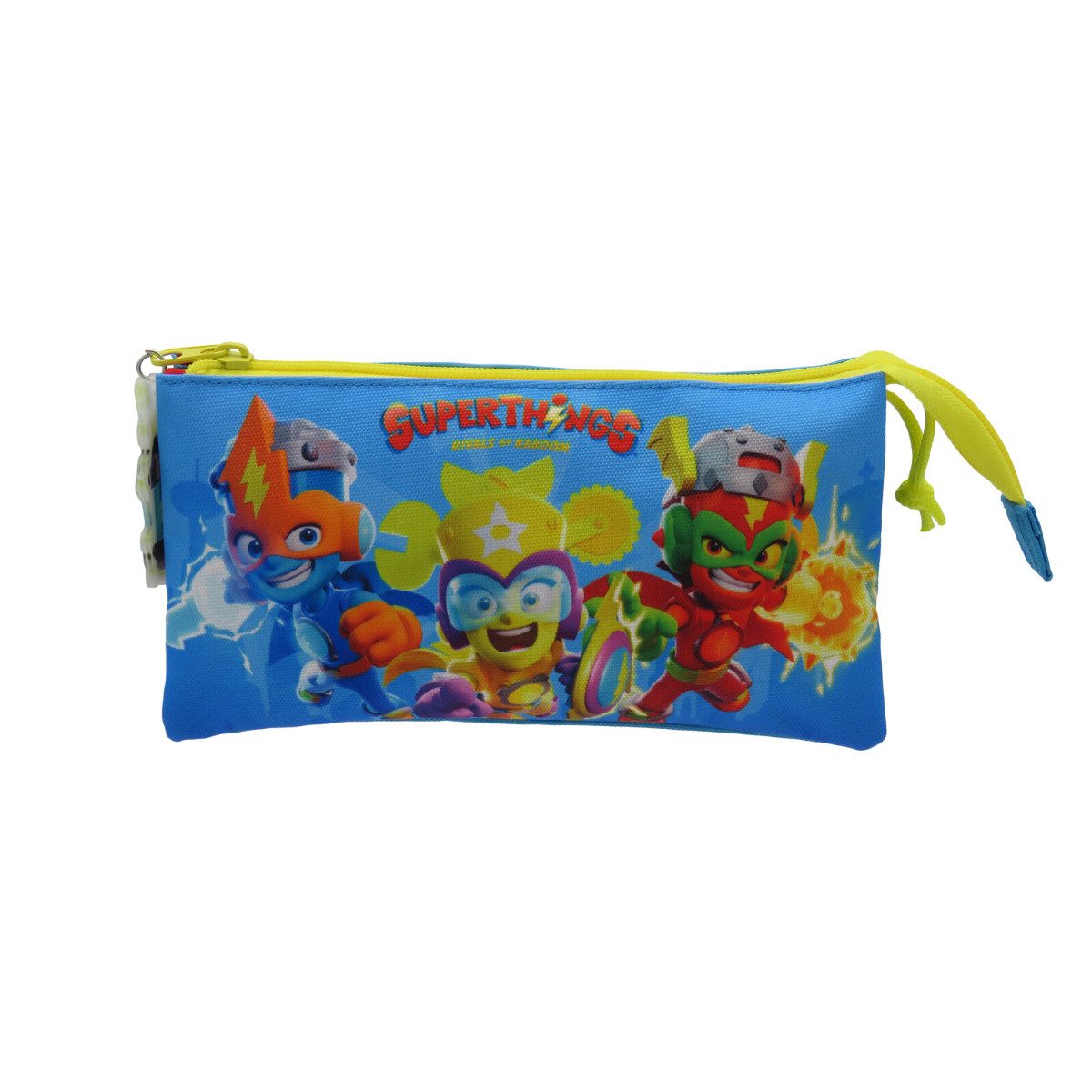 Superthings Federmäppchen Portatodo Triple Kids Federtasche Schreibwaren Etui Polyester, (Packung)