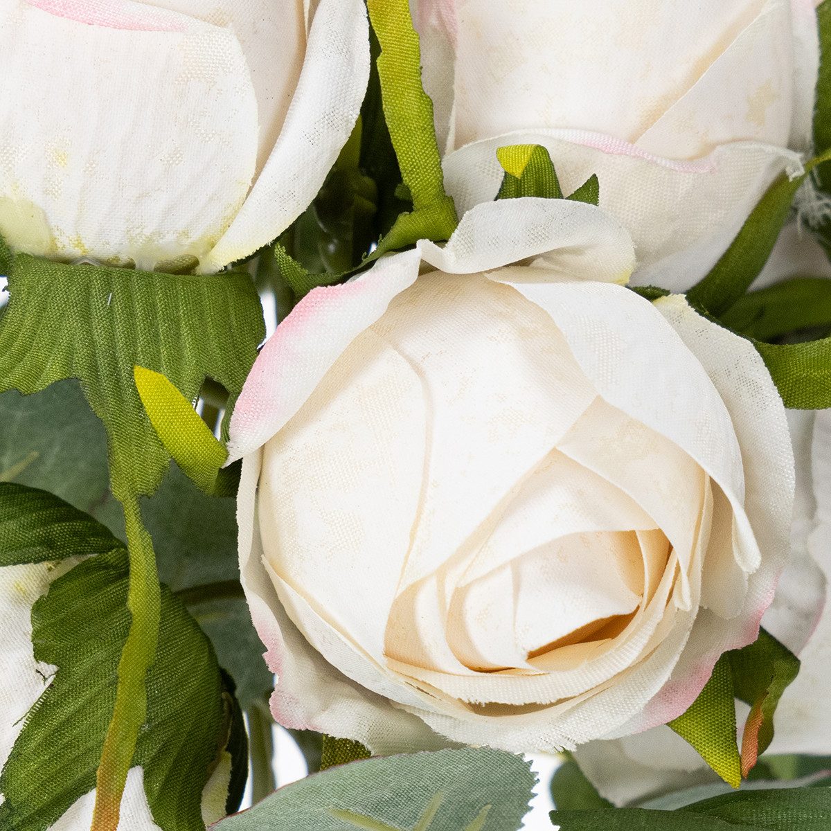 Kunstblume Kunstrosenstrauß für elegante Tisch- und Raumdekoration, 3 Stück, Viana, Höhe 31 cm