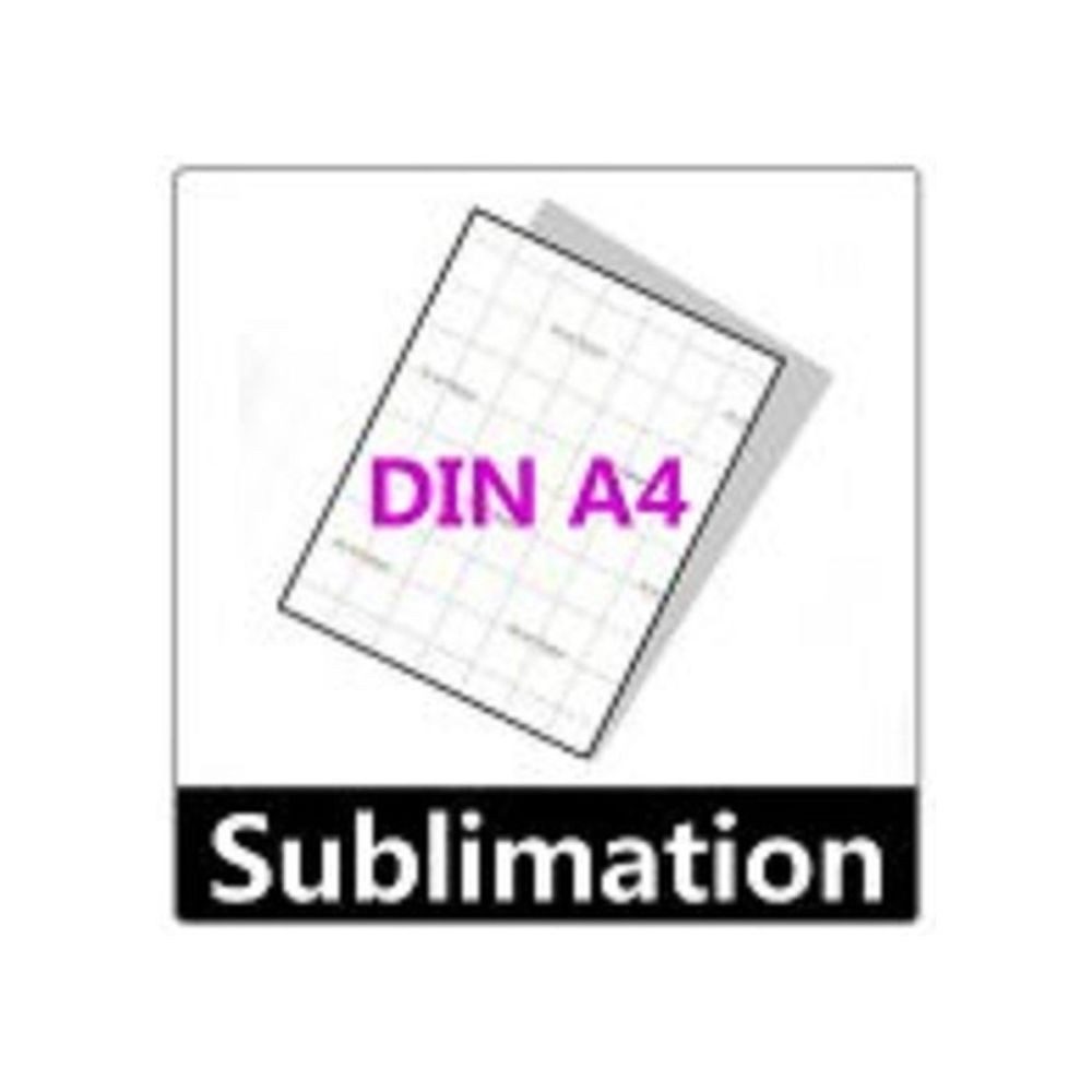 inkpro Druckerpapier 100 Blatt Sublimationspapier DIN A4 weiß, Gewicht: 100 g / m², Rückseite gekennzeichnet