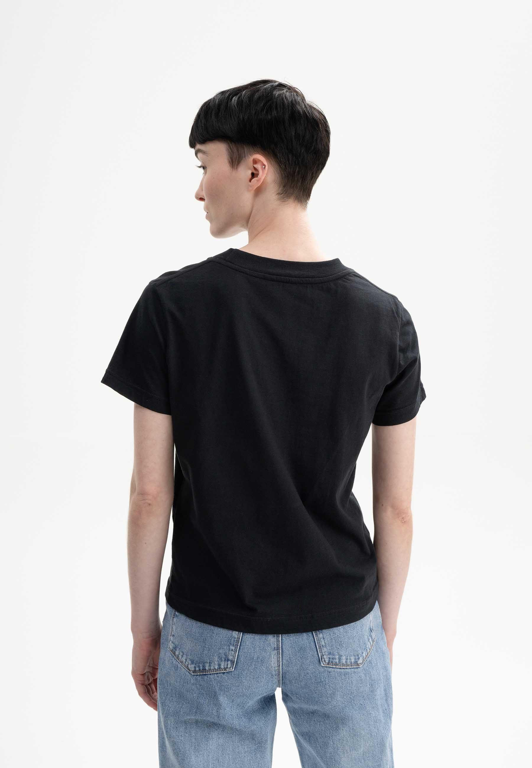 MELA Kurzarmshirt T-Shirt KHIRA Fein gerippter günstig online kaufen