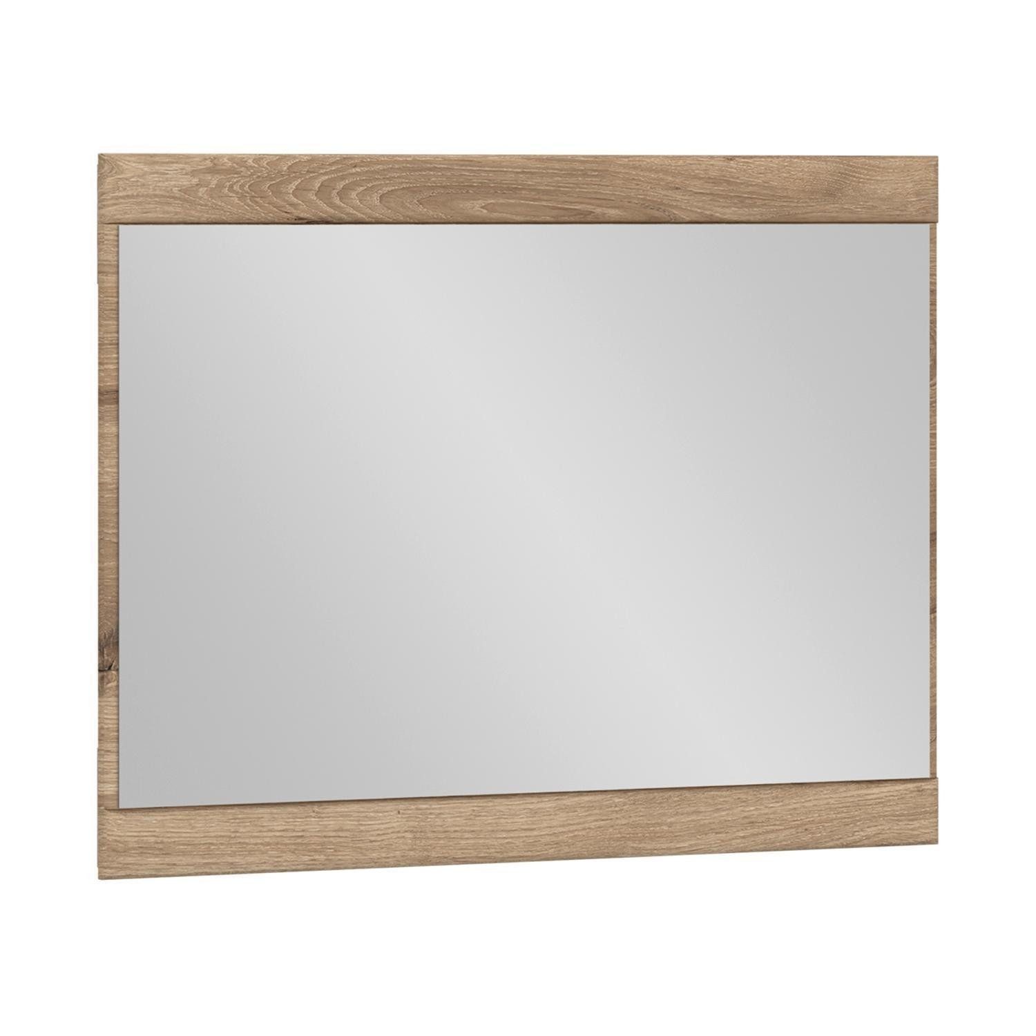 Meble Wójcik Garderobenspiegel GRANO, Viking Eiche Dekor, MDF, Sicherheitsglas, B 93 x H 73 x T 3,6 cm