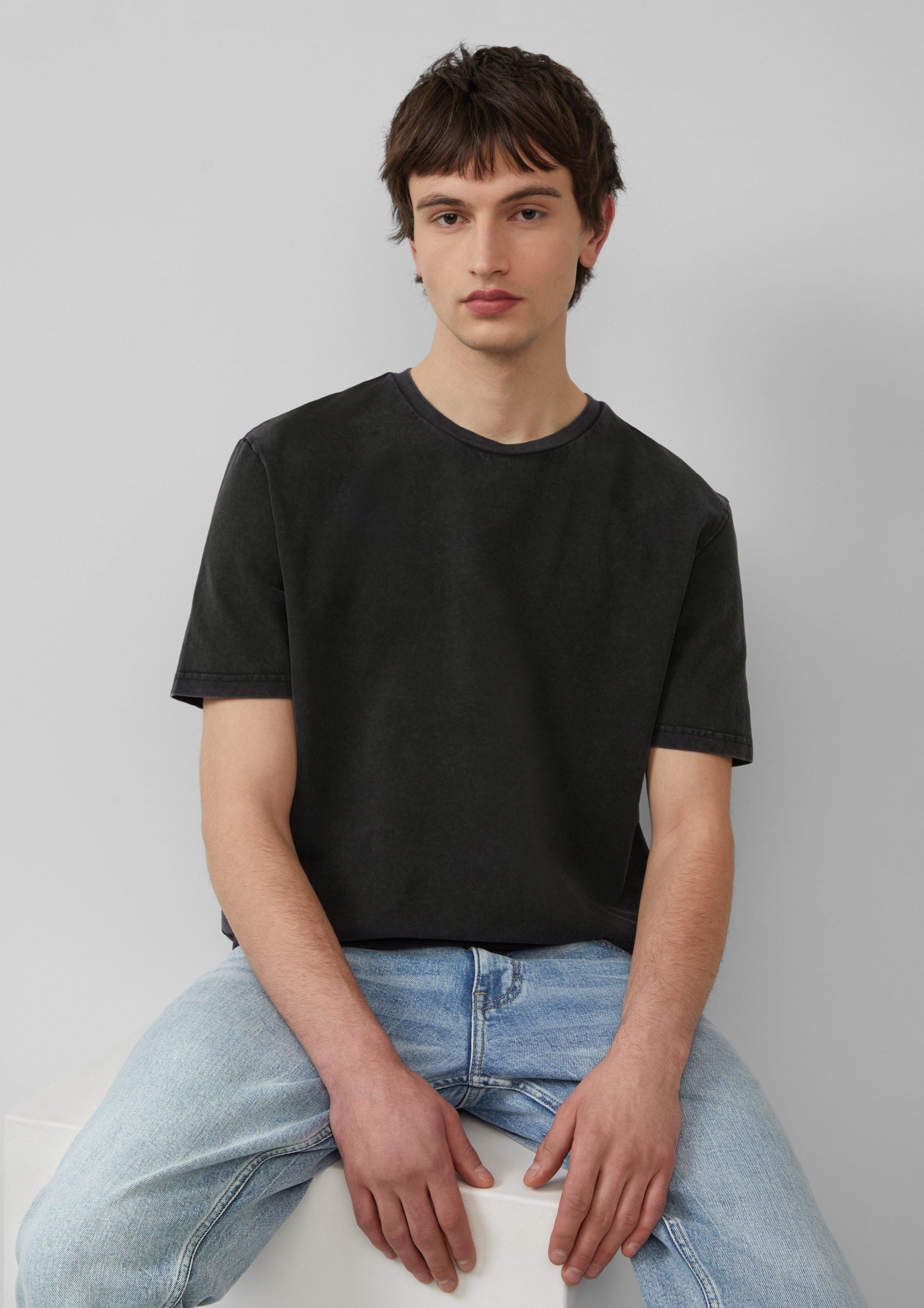 QS Kurzarmshirt Gewaschenes Basic-T-Shirt aus weichem günstig online kaufen