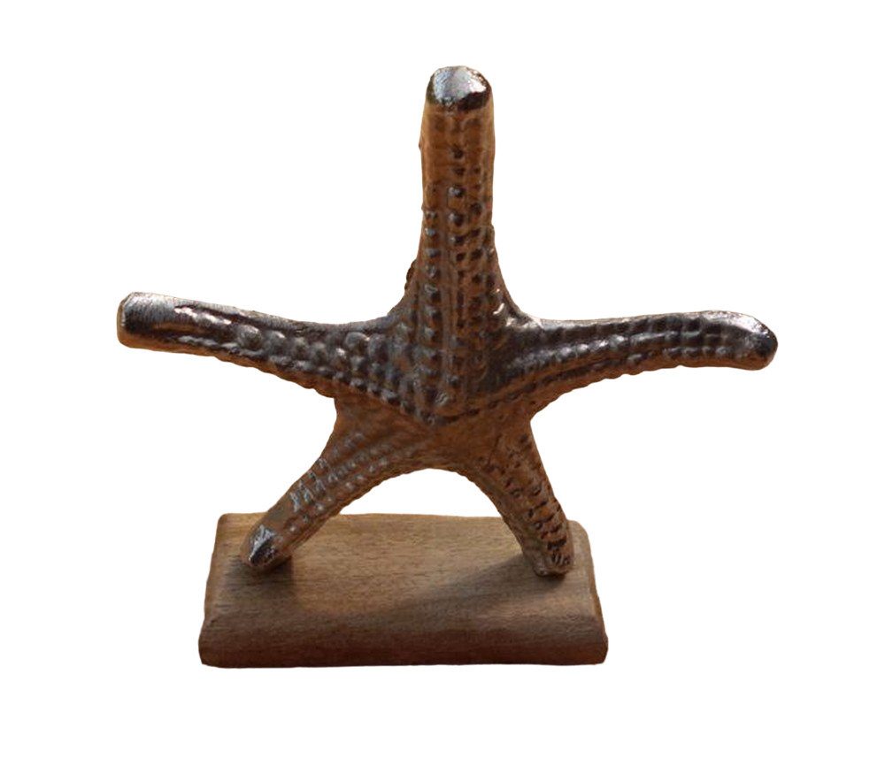 Dekoobjekt Deko- Seestern. Maritimes Dekoobjekt Aluminium + Holz massiv
