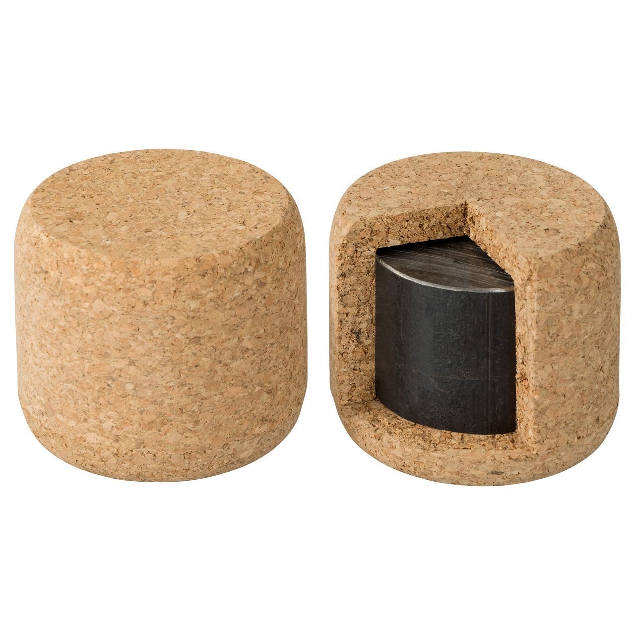 Kork-Deko.de Bodentürstopper Kork Boden-Türstopper 600 g – Kork aus Portugal, rutschfest