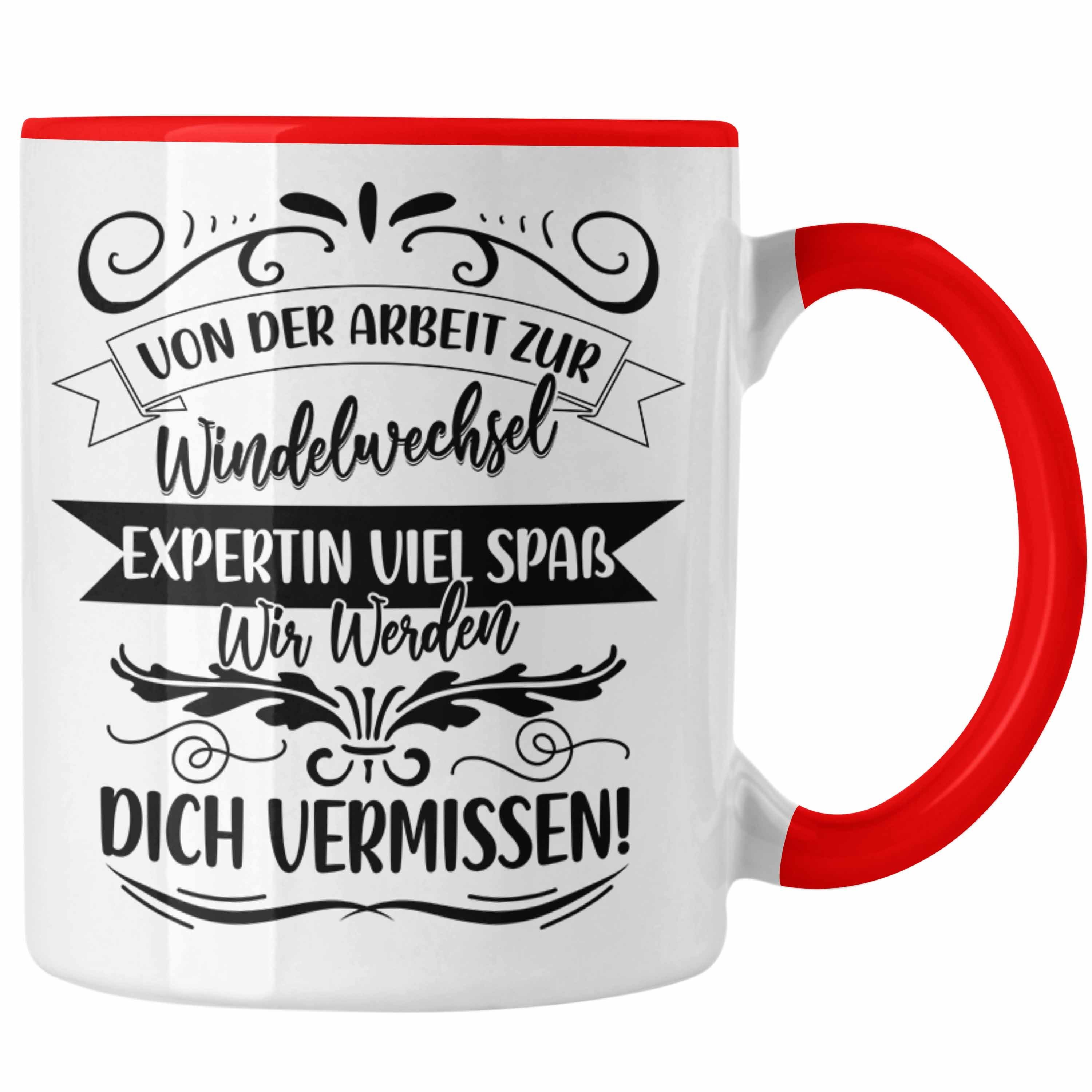 Kaffeetasse Tasse Kollegi Geschenk Mutterschutz Rot Mutterschutz Abschied Tasse Trendation