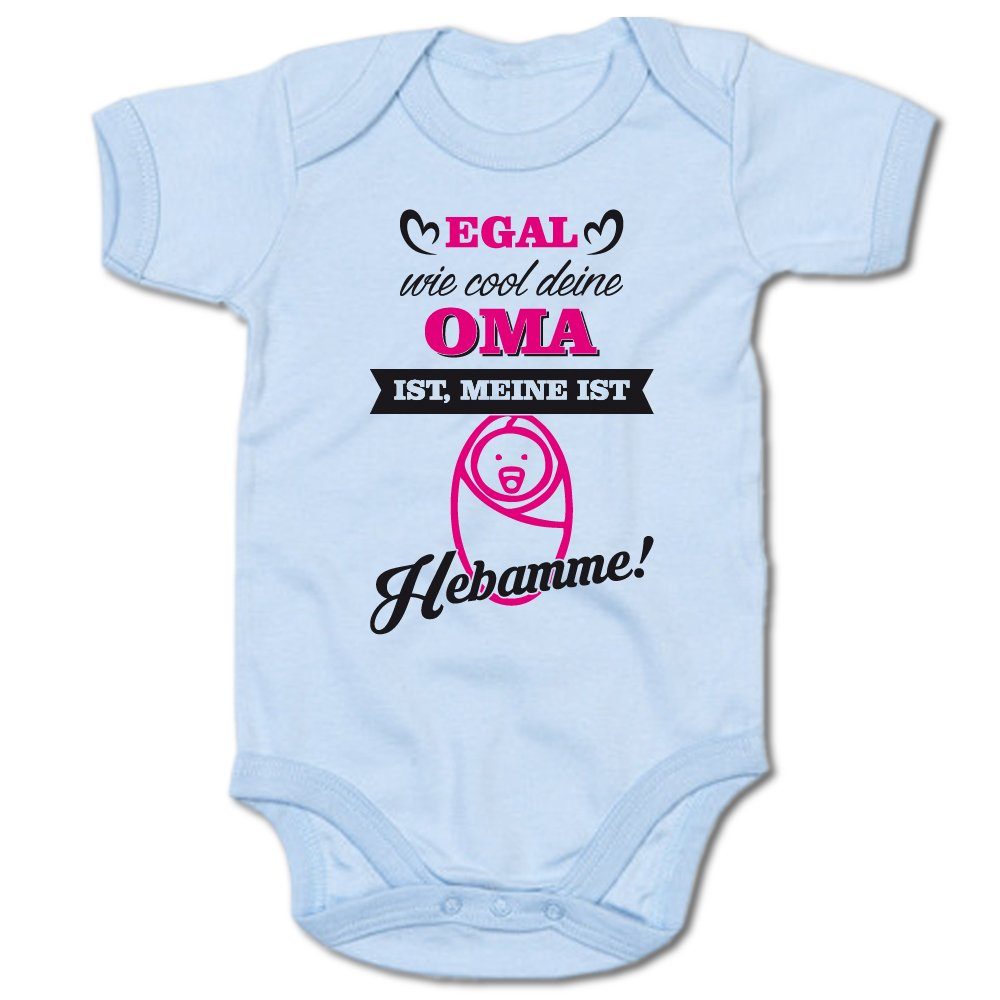 Ggraphics Kurzarmbody »Baby Body Egal wie cool deine Oma ist, meine