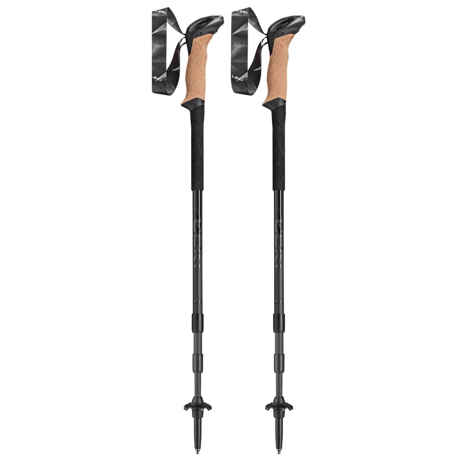Leki Trekking-Stöcke Leki Black Series SLS XTG 100 - 135 cm Wanderstöcke Trekkingstöcke 653