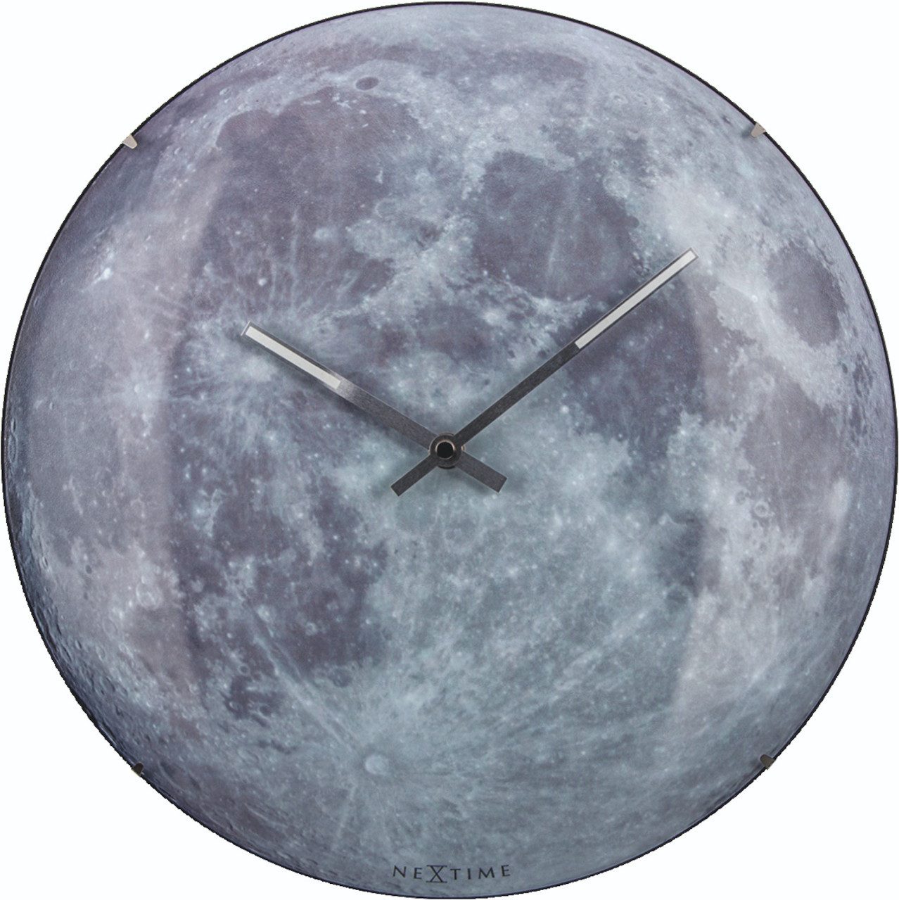 NEXTIME Wanduhr Nextime Wanduhr Moon Dome Ø 35 cm