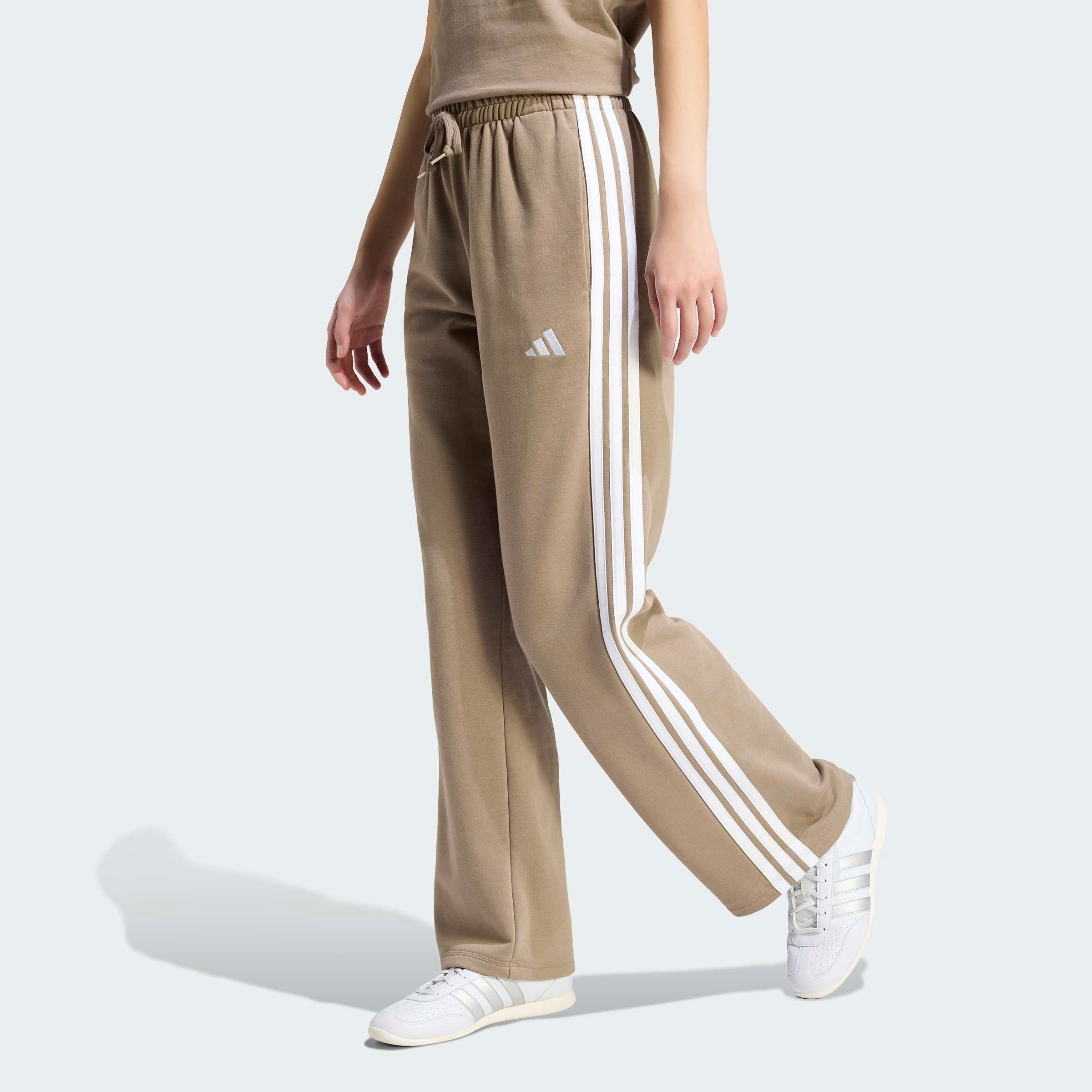 adidas Sportswear Sporthose ESSENTIALS 3-STREIFEN OPEN HEM FRENCH TERRY Reguläre Passform, aus weichem French Terry