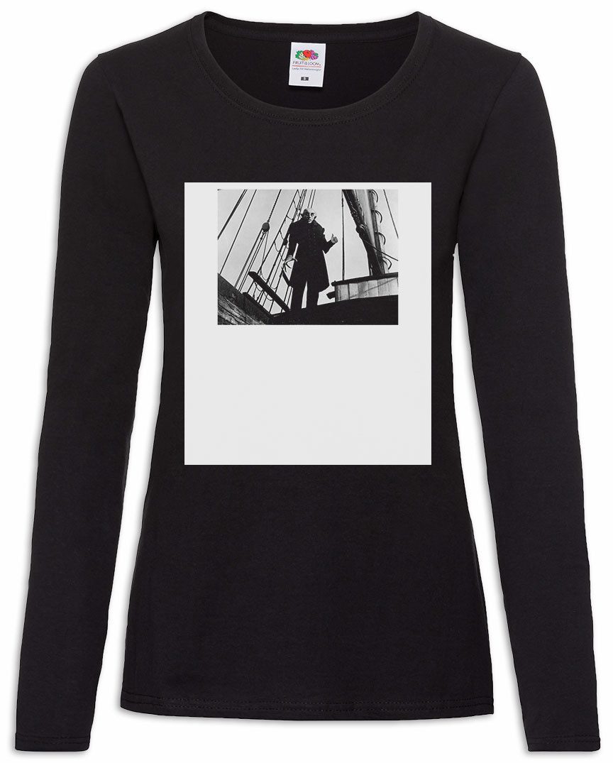 Urban Backwoods Langarmshirt Nosferatu Thumbs Up Damen Langarmshirt Yesferatu Max Schreck Murnau (1-tlg) Vampire Movie Gothic Classic