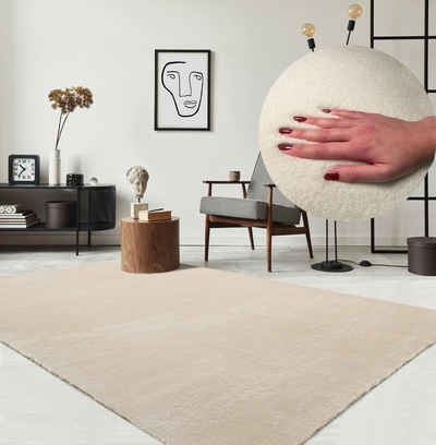 Teppich Relax, Wohnzimmer Teppich, Anti-Rutsch Unterseite, Waschbar, Kurzflor, the carpet, Rechteck