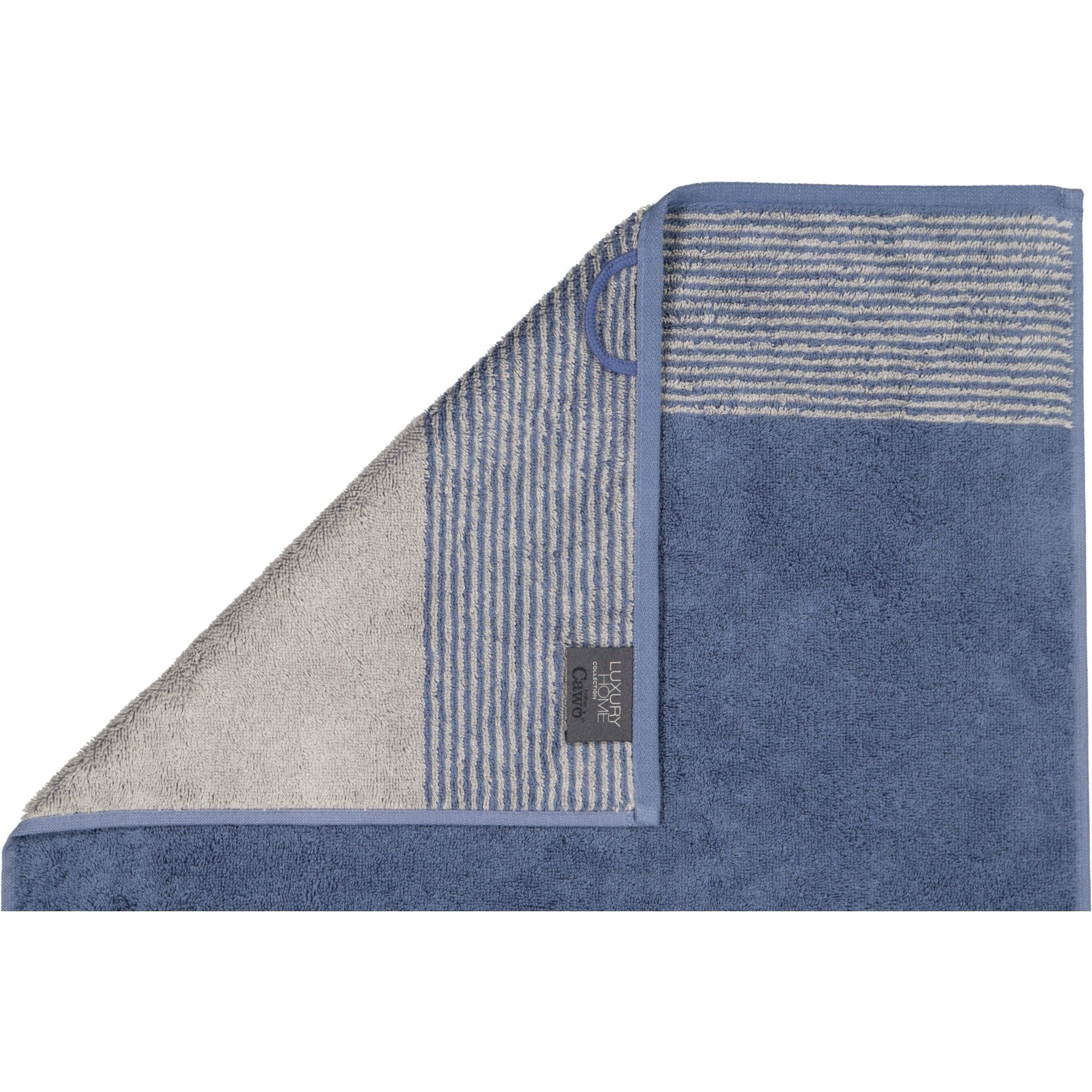 Home - nachtblau Luxury Cawö Two-Tone 100% 10 Handtücher 590, Baumwolle