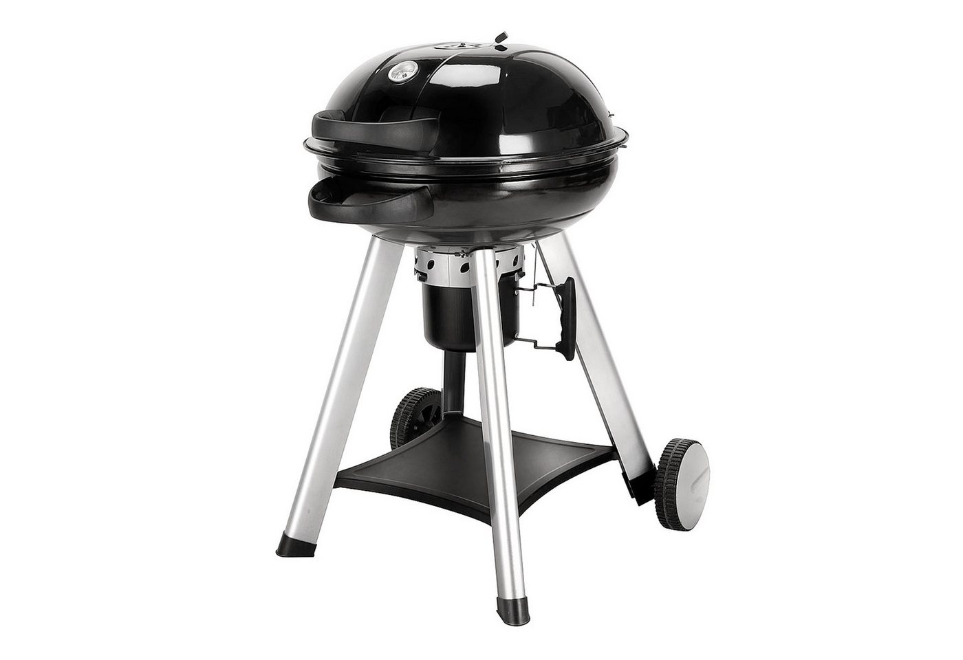 TAINO Holzkohlegrill, Kann mühelos auf- und zugeklappt werden, mit Warmhalterost