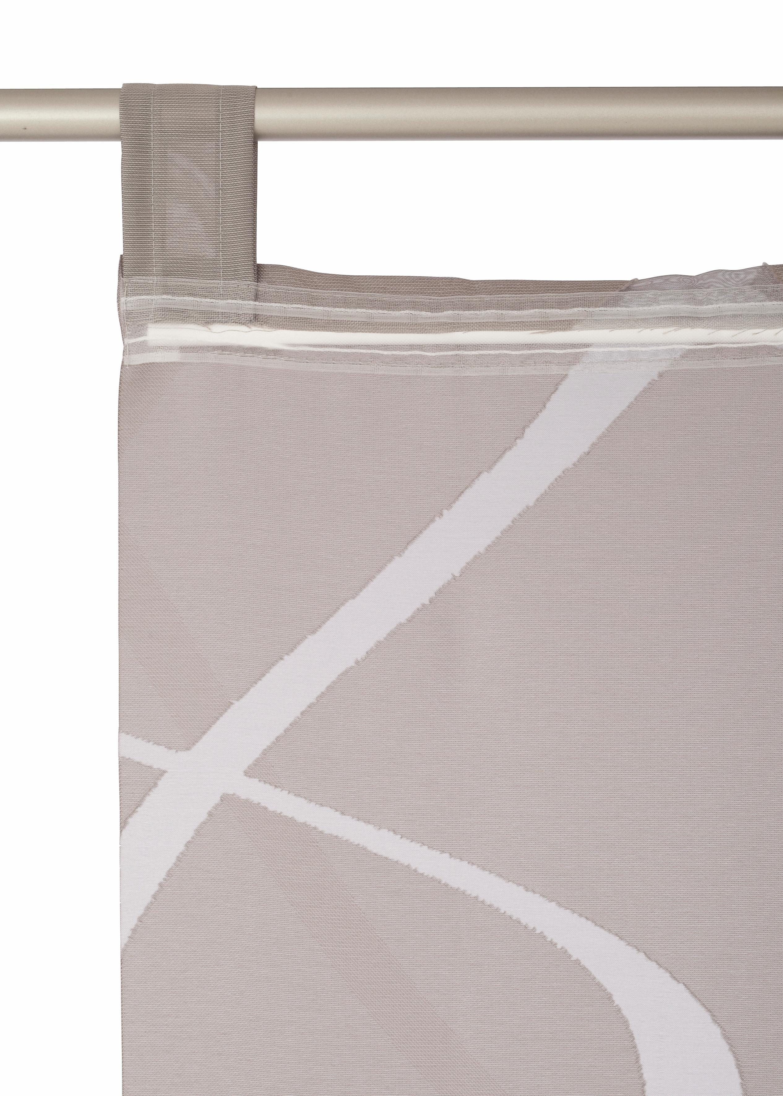 Neutex for you! Schiebegardine Rumbek (1 St), Schlaufen, halbtransparent, Scherli, inkl. Beschwerungsstange – Bild 3 von 5
