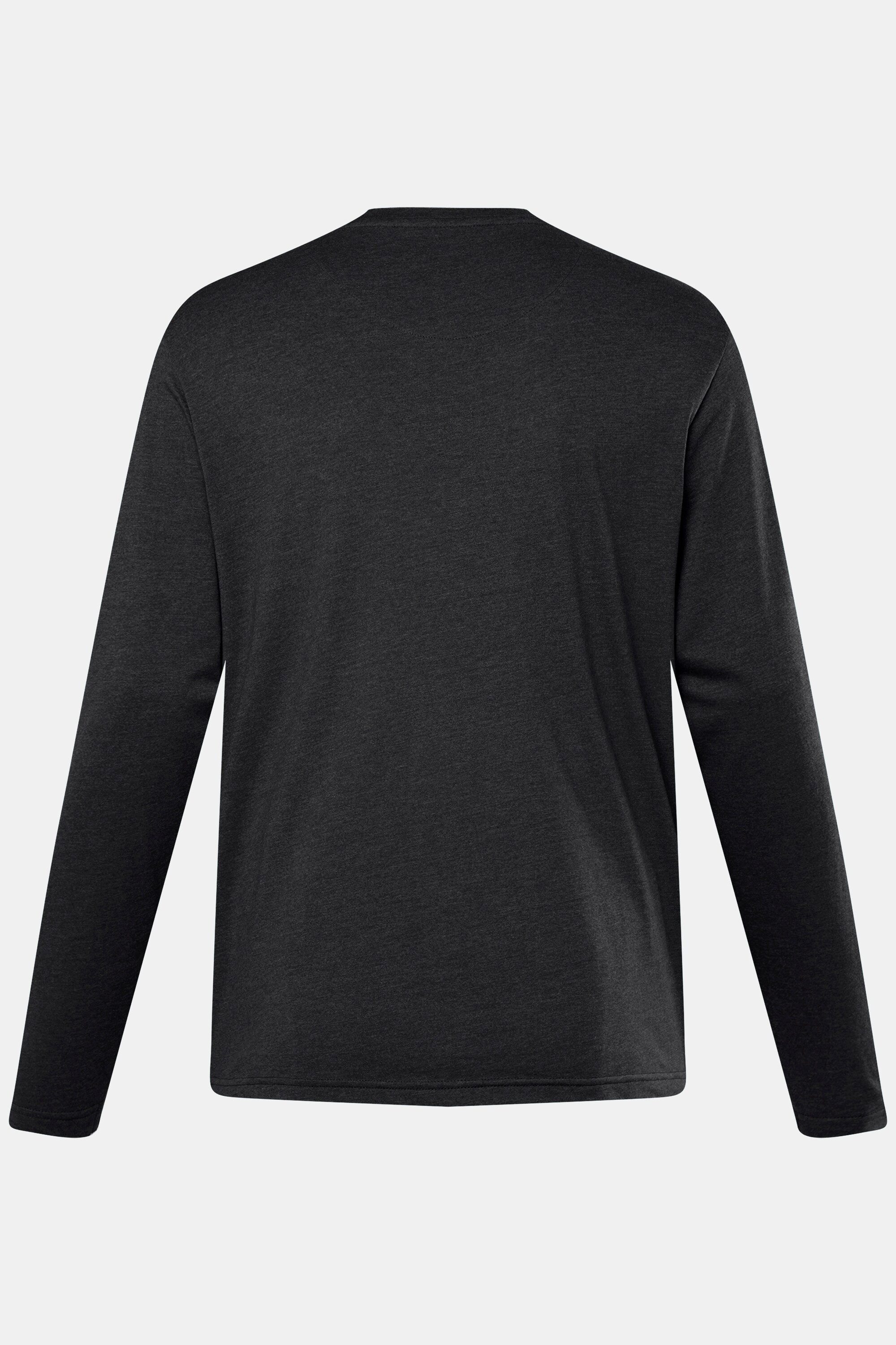 Men Plus T-Shirt Langarmshirt Basic Rundhals