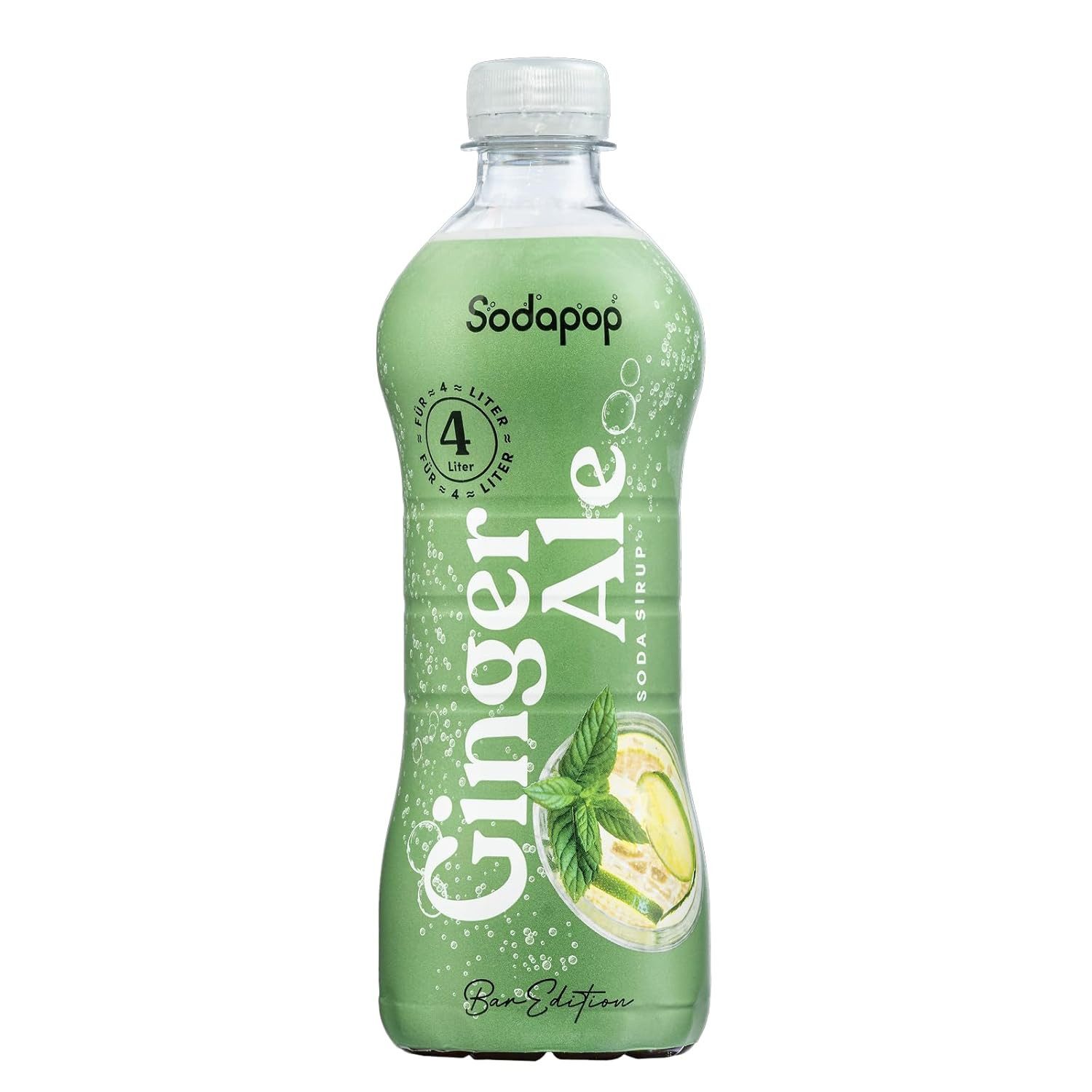 Sodapop Getränke-Sirup BAR Edition Sirup 3er Set (je 1 Flasche), 0,5 l, 500 ml, (Set, 1x Tonic Water, 1x Ginger Ale, 1x Bitter Lemon), Immer verdünnen!