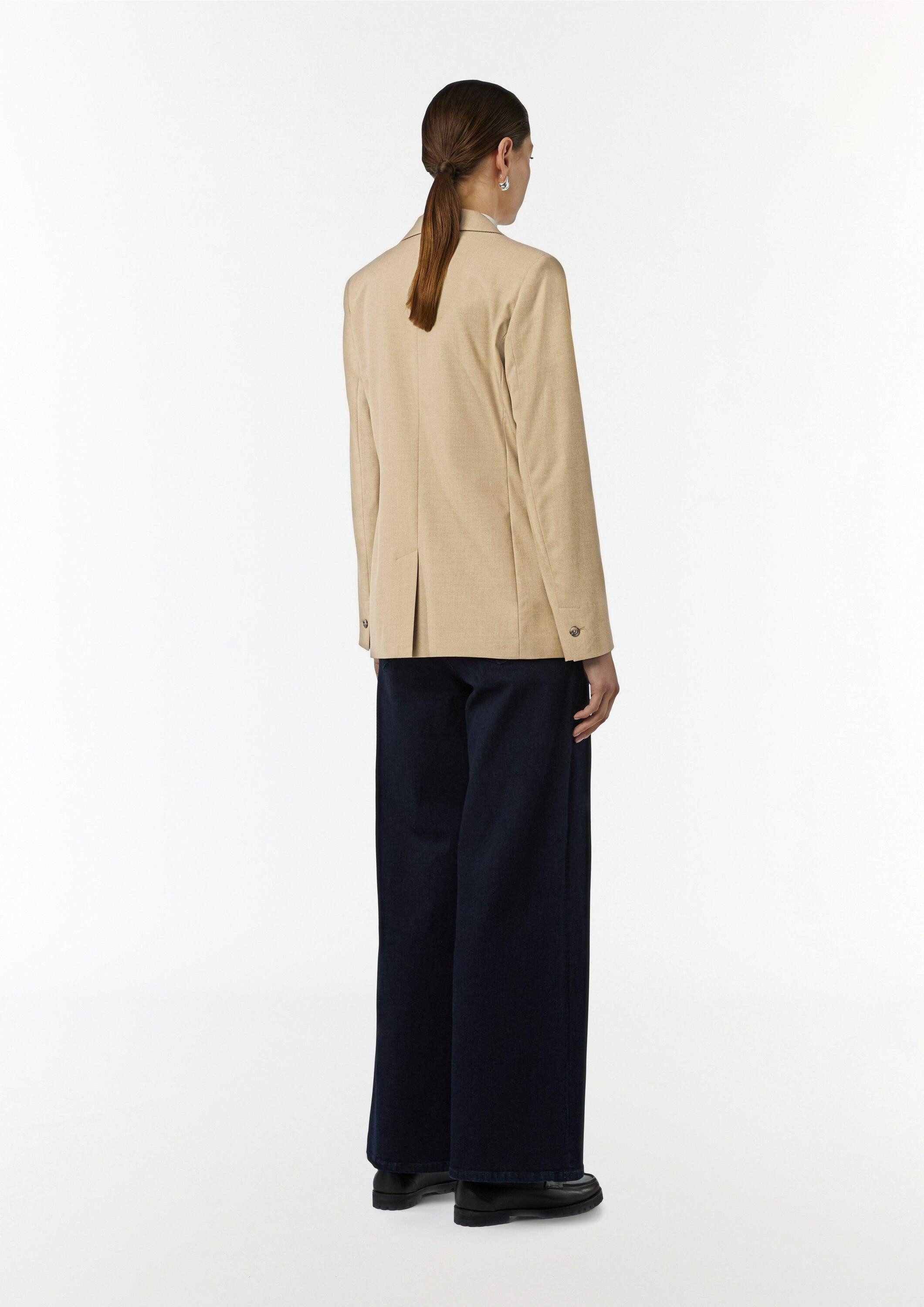 comma Jackenblazer Indoor-Blazer Antaillierter Blazer mit Twillstruktur