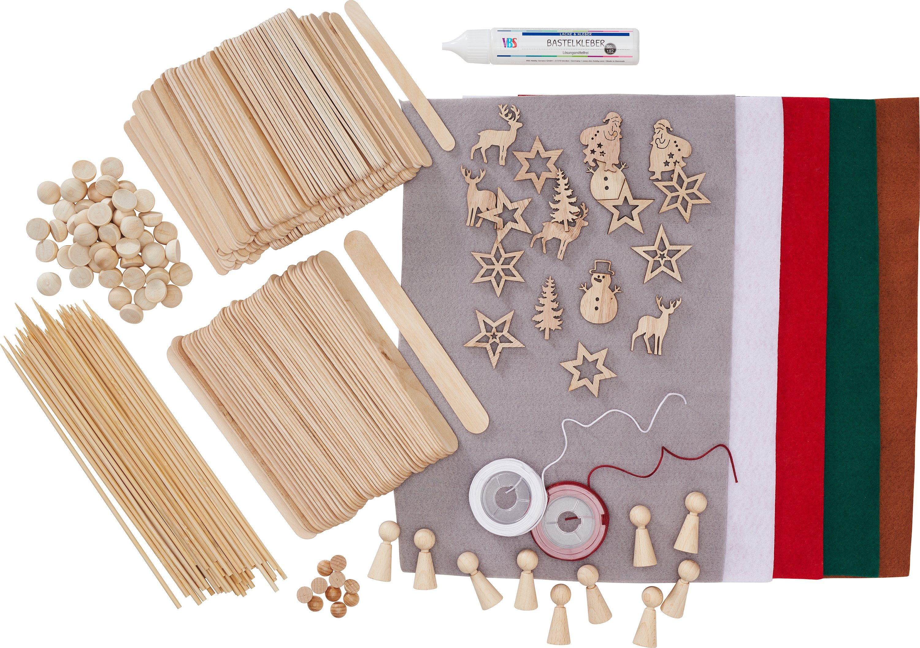 VBS Kreativset Hobby-Box Spatel, (346-tlg), 346 Teile
