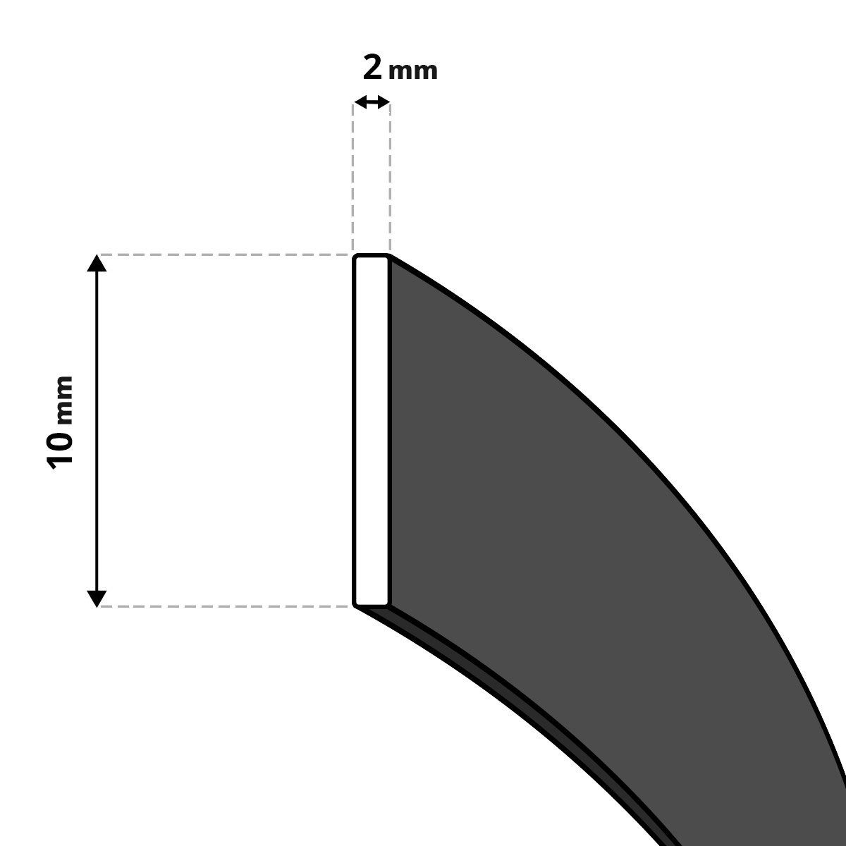 STEIGNER Dichtungsband STEIGNER Ofendichtschnur Kamindichtung selbstklebend aus GLASFASERN, (1m Rolle, 1-St), hitzebeständig bis 550°C, Schwarz, 1m, 10x2mm, SKD – Bild 3 von 5
