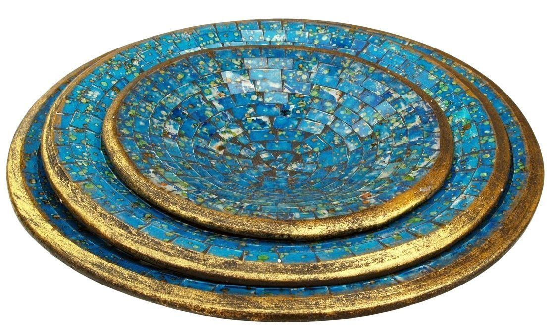 Guru-Shop Dekoschale Runde Mosaikschale, Untersetzer, Dekoschale,.. günstig online kaufen