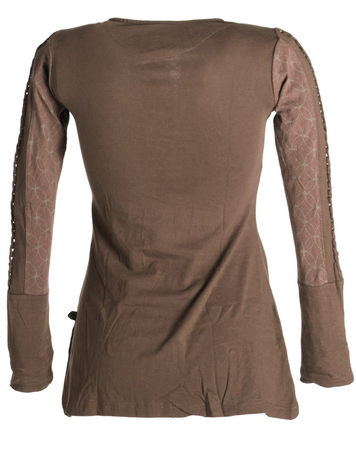 Vishes Sweater Bedrucktes Longshirt Baumwolle mit Kängurutasche Ethno, Hipp günstig online kaufen