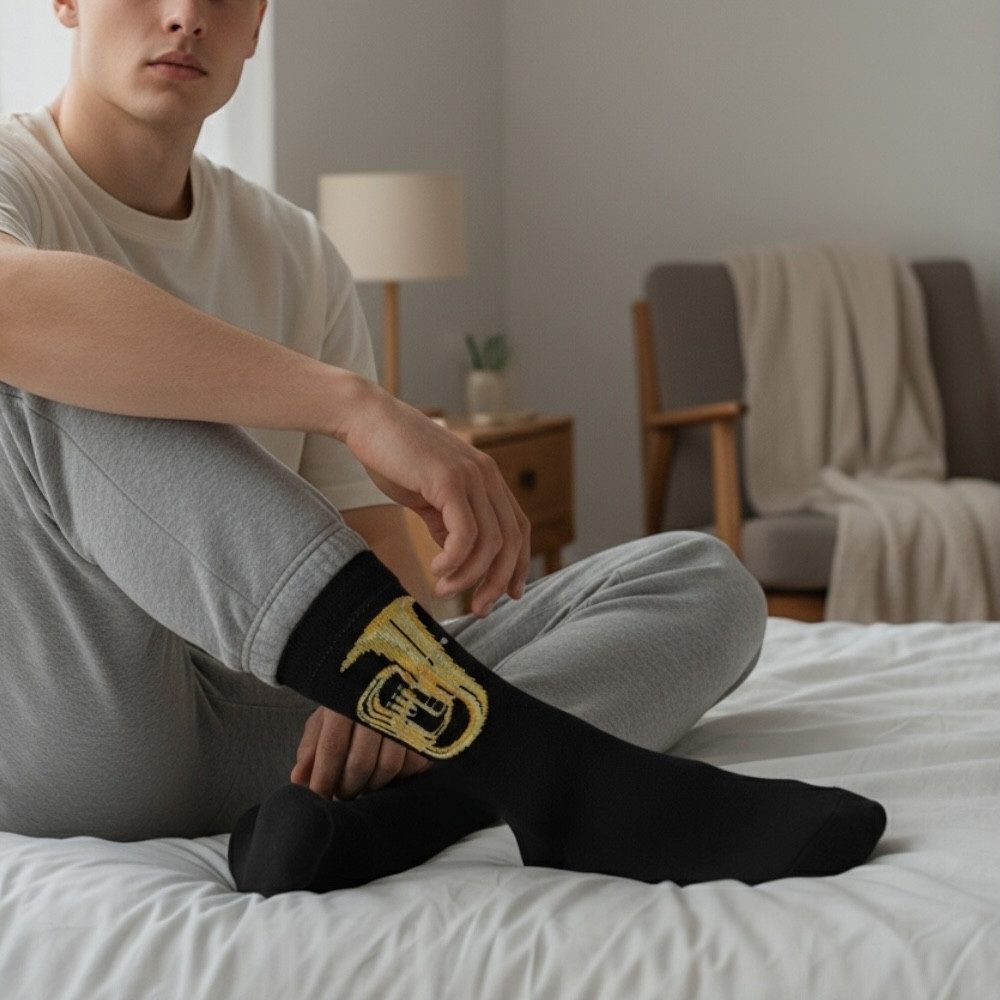 mugesh Freizeitsocken Musik-Socken Tuba für Musiker günstig online kaufen