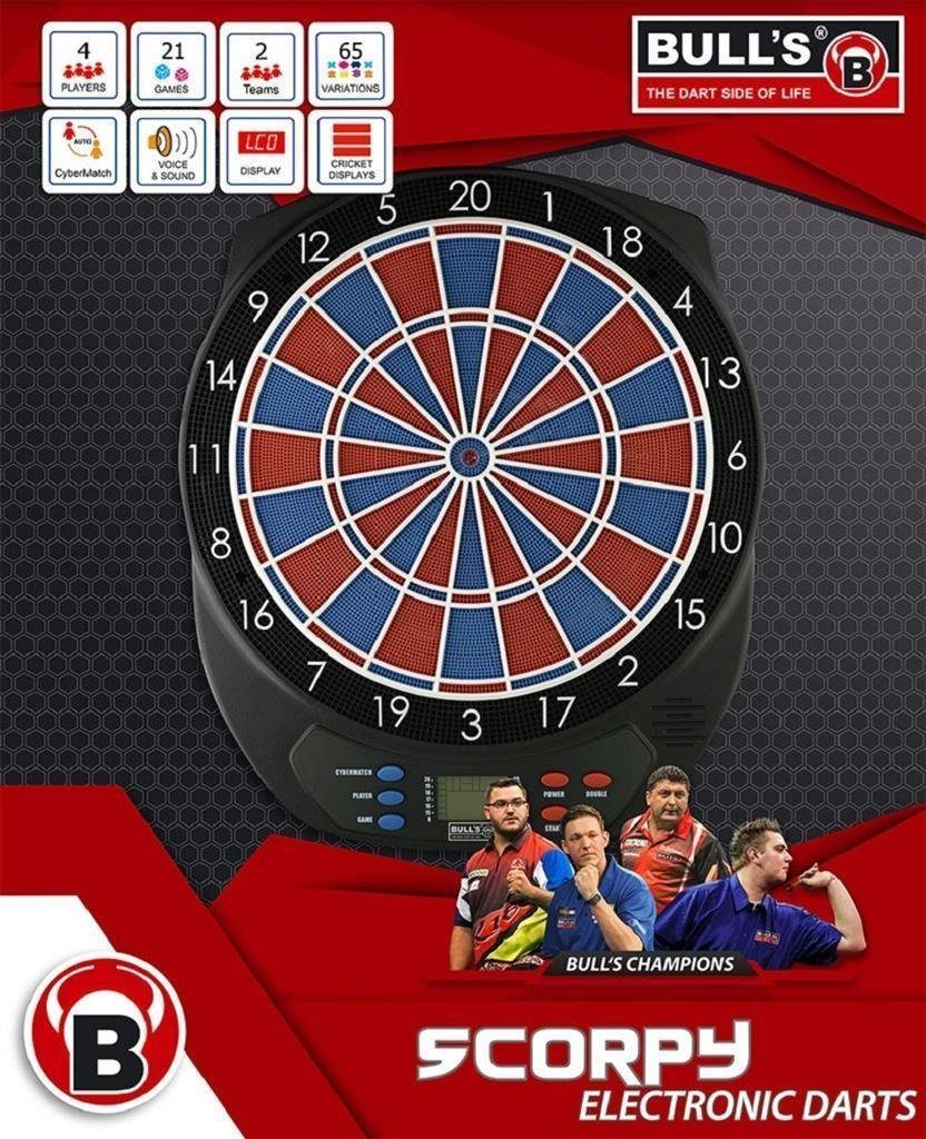 BULL'S Dartautomat Scorpy Elektronik, Dartboard Dart Board Scheibe Darts