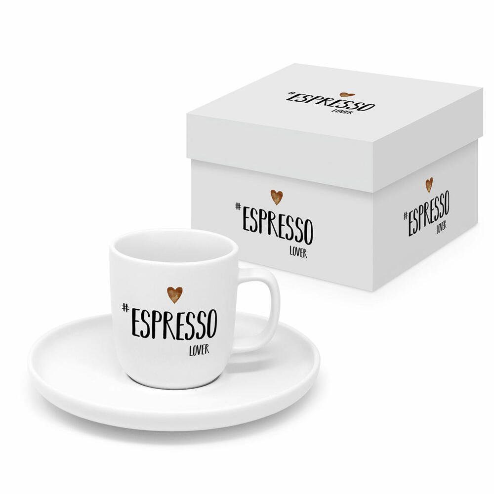 PPD Espressotasse Espresso Lover White Matte 75 ml, Bone China