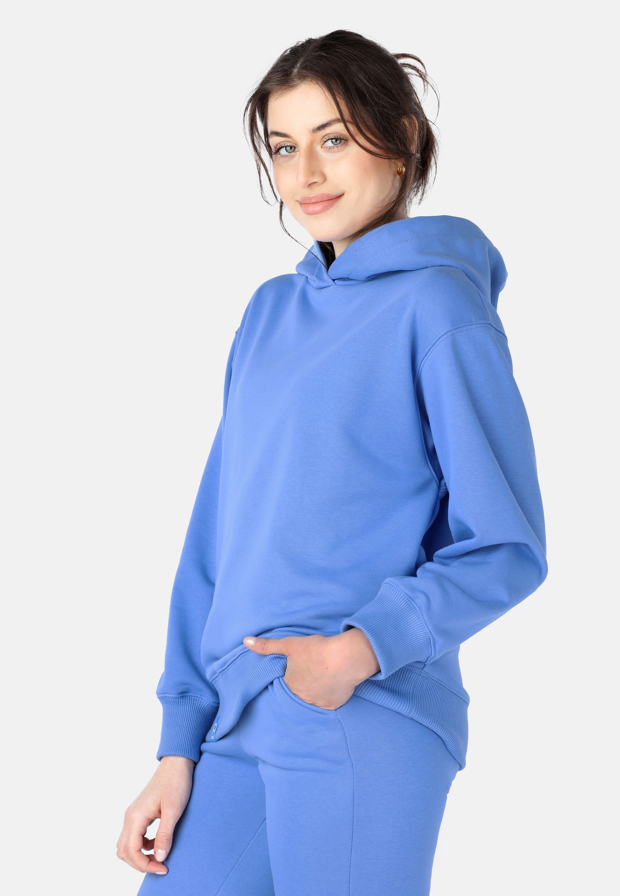 Bellivalini Kapuzensweatshirt Kapuzenpullover lang Damen Hoodie Sportanzug Oberteil Pullover BLV210