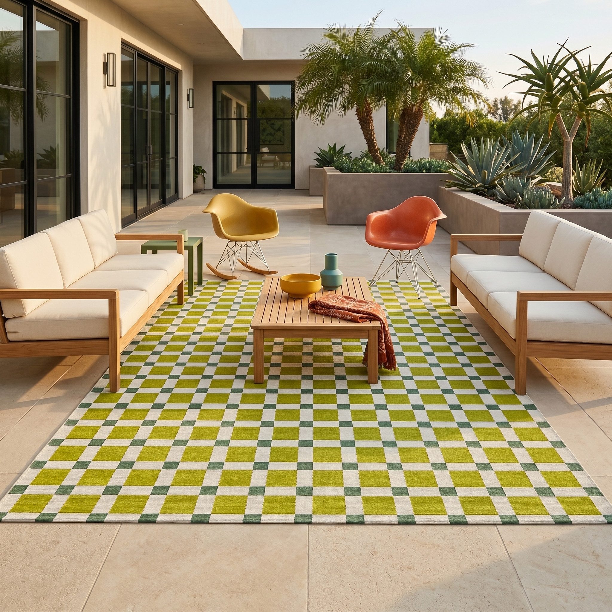 Pergamon Outdoorteppich In- & Outdoor Teppich Malibu, Rechteckig, Höhe: 4 mm