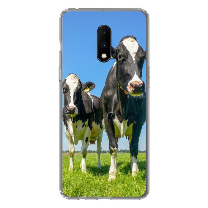 MuchoWow Handyhülle Kühe - Weide - Tiere - Bauernhof Phone Case Handyhülle OnePlus 7 Silikon Schutzhülle