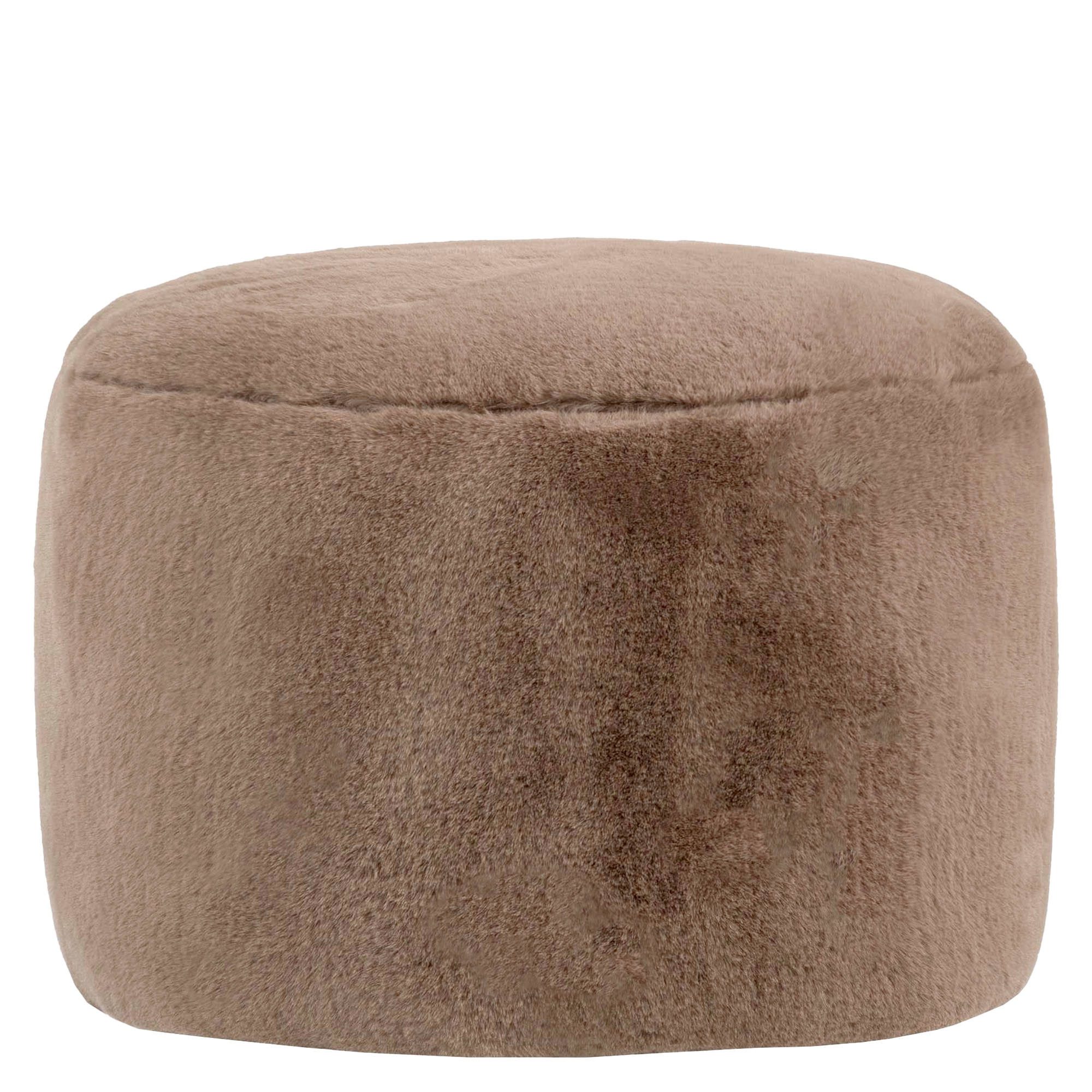 icon Pouf XL aus Kunstfell „Milano“, mit Füllung