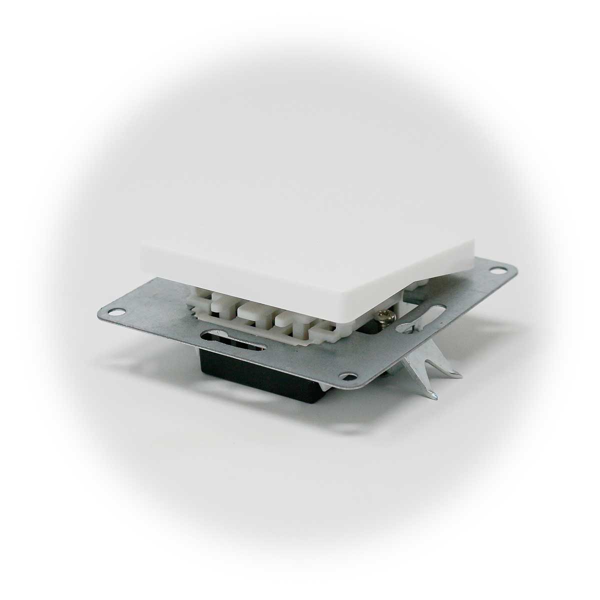 McPower Unterputz-Steckdose CUP Wechselschalter 250V~/10A Klemm, ohne Rahmen