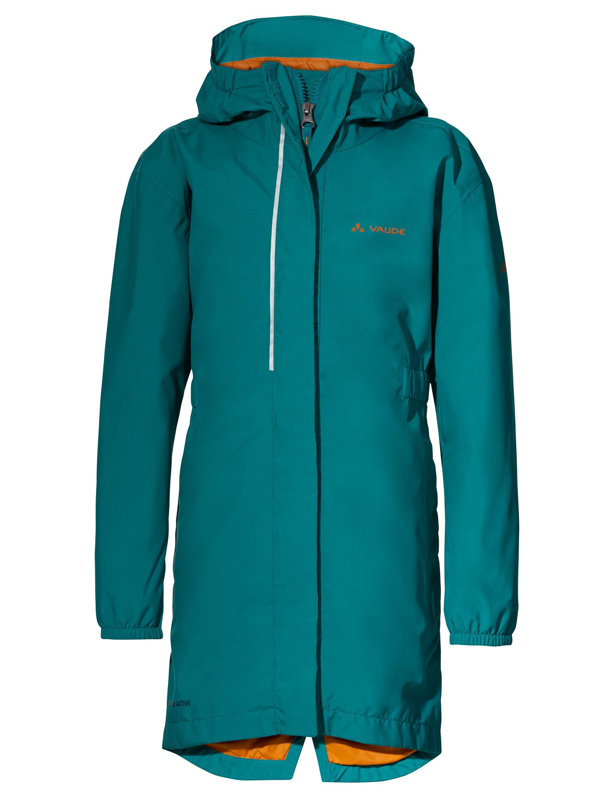 VAUDE Outdoorjacke Kids Rain Coat Girls (1-St) Klimaneutral kompensiert wave