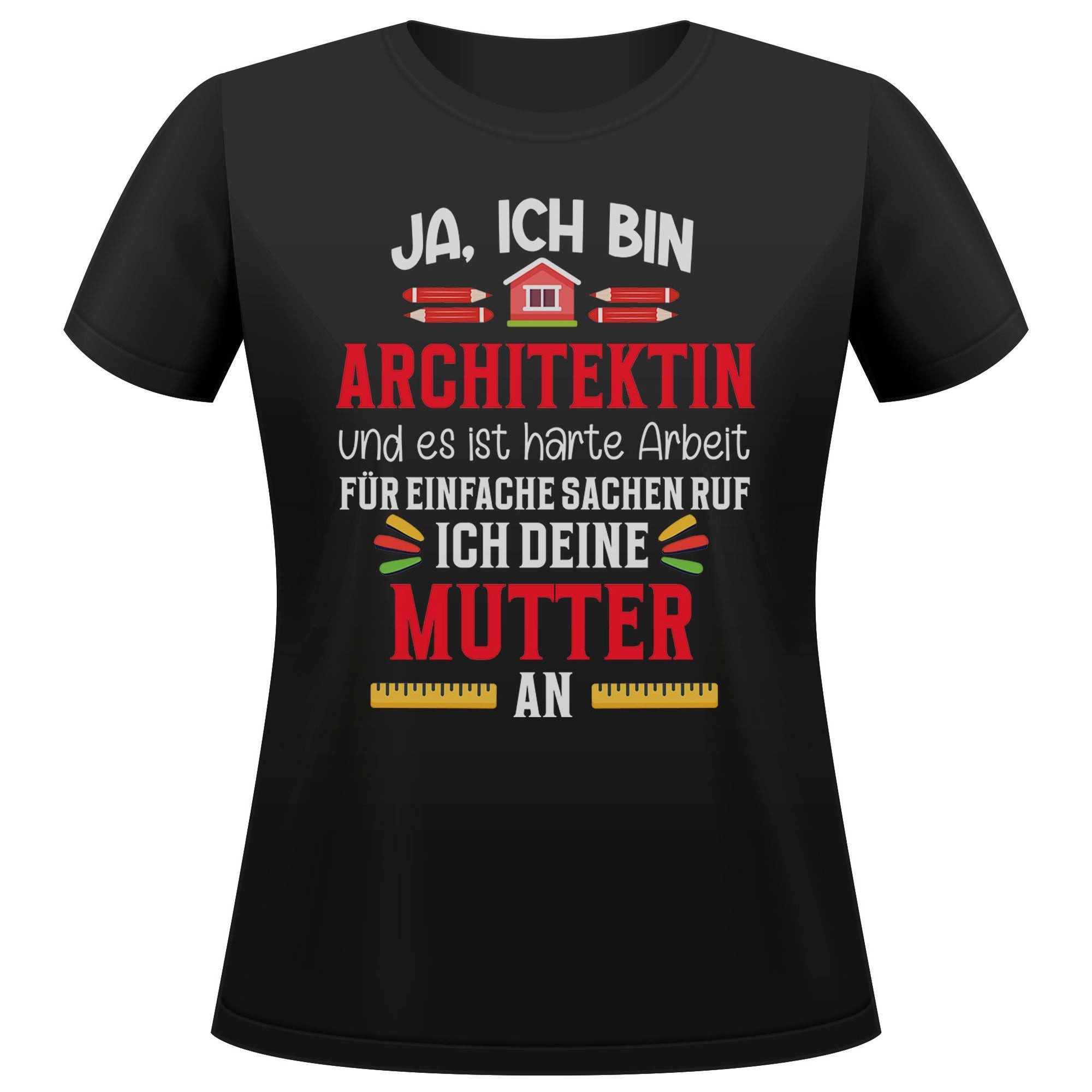 T-Shirt Architektin Geschenk Frauen Spruch Beruf Studium Abschluss
