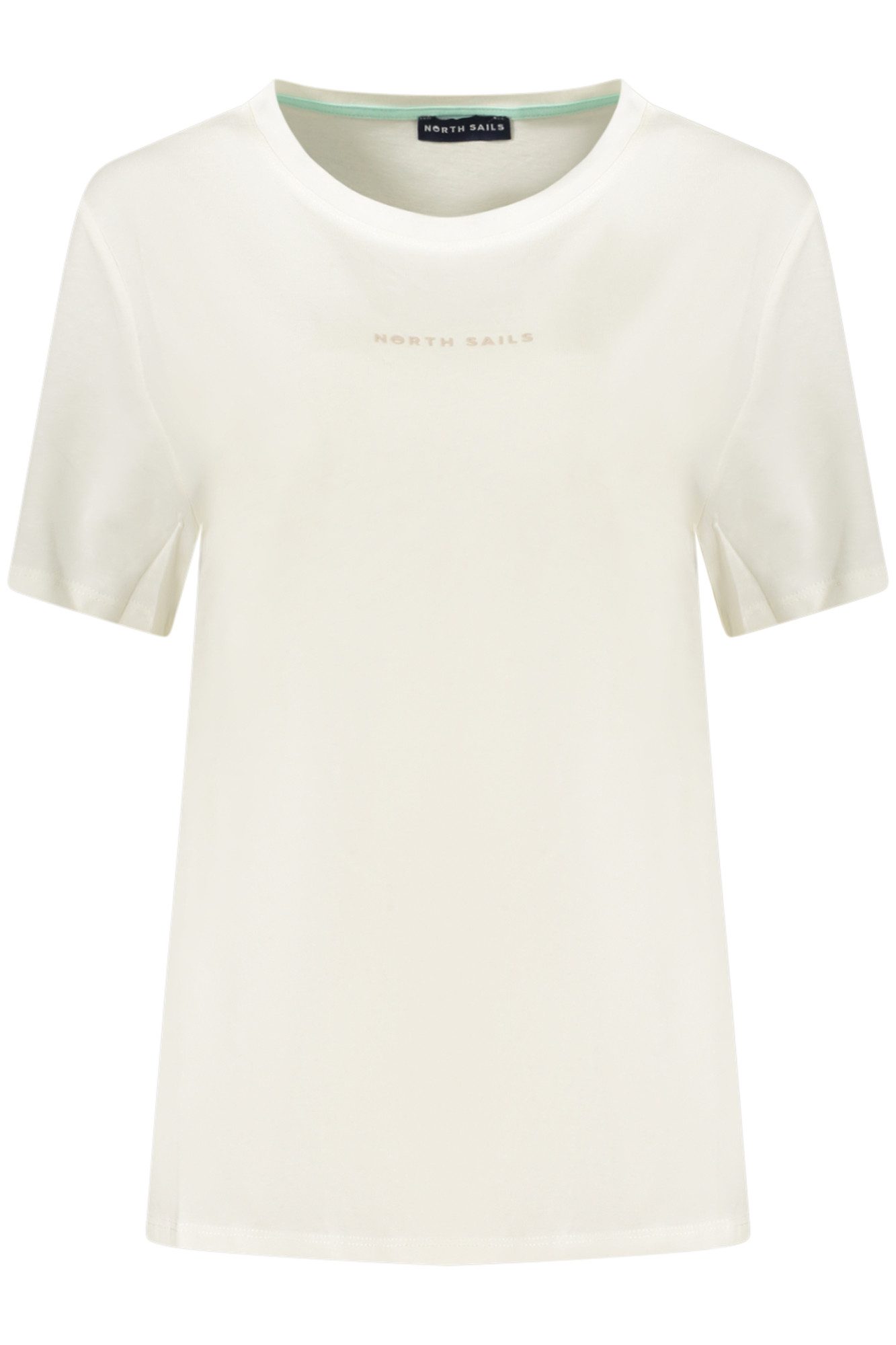 North Sails T-Shirt Weißes Damen T-Shirt mit Rundhals & Logodruck -