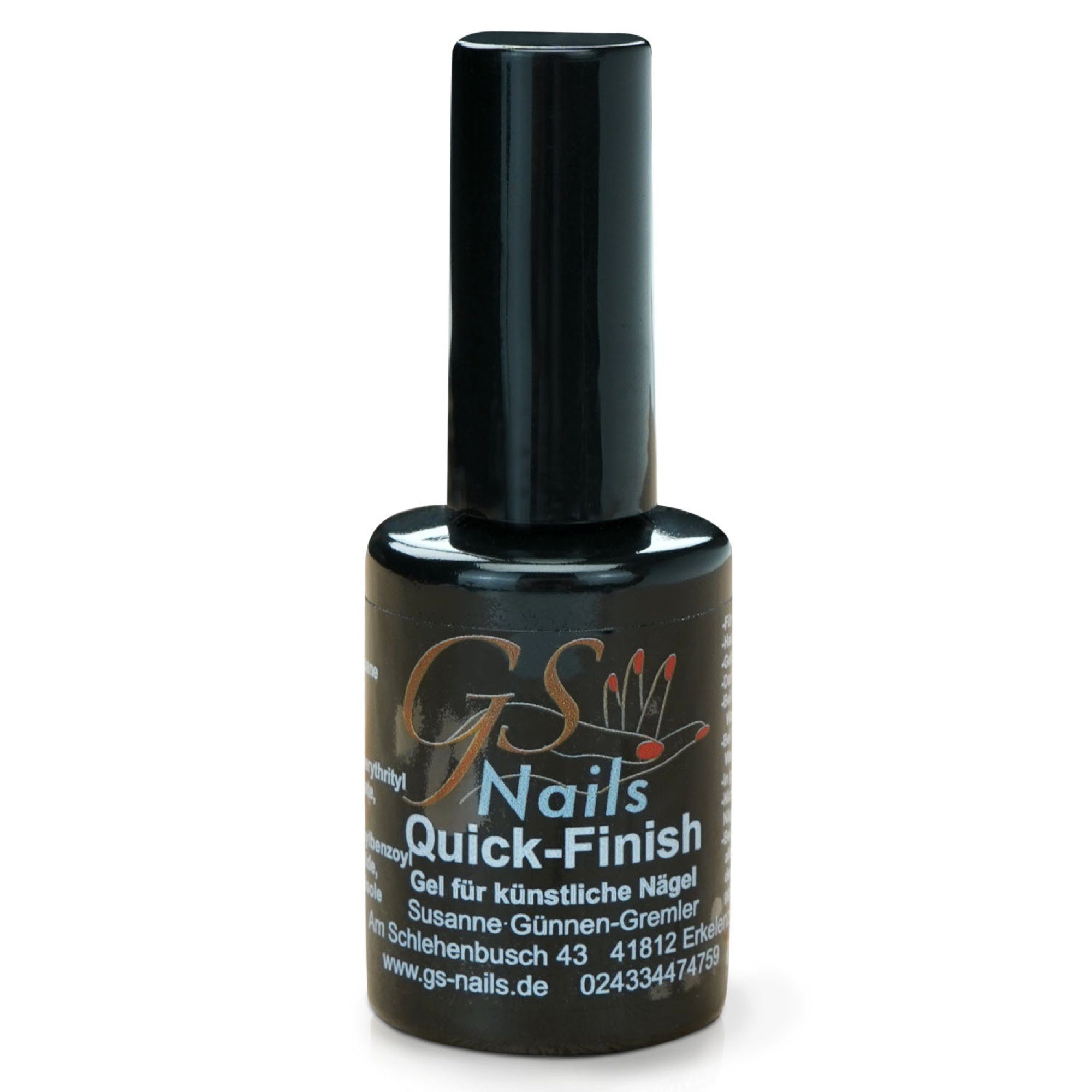 GS-Nails UV-Gel Quick Finish ohne Schwitzschicht Hochglanz Versiegler-Gel, ohne Schwitzschicht